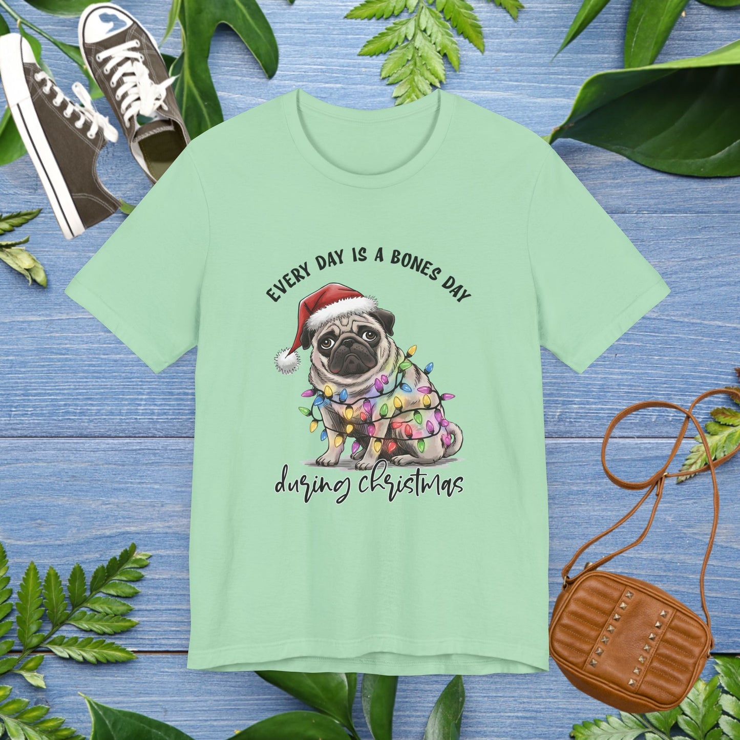 Everyday Is Bones Day During Christmas, Bulldog Unisex T-Shirt - furevermama