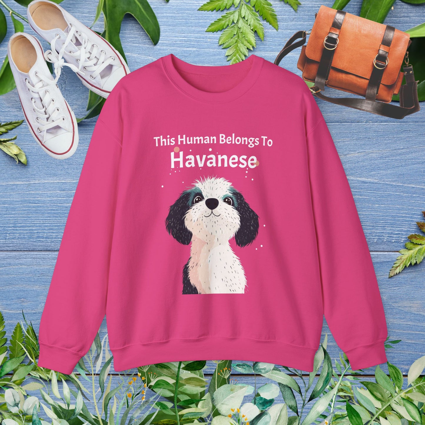 This Human Belongs To Havanese Unisex Sweatshirt - furevermama