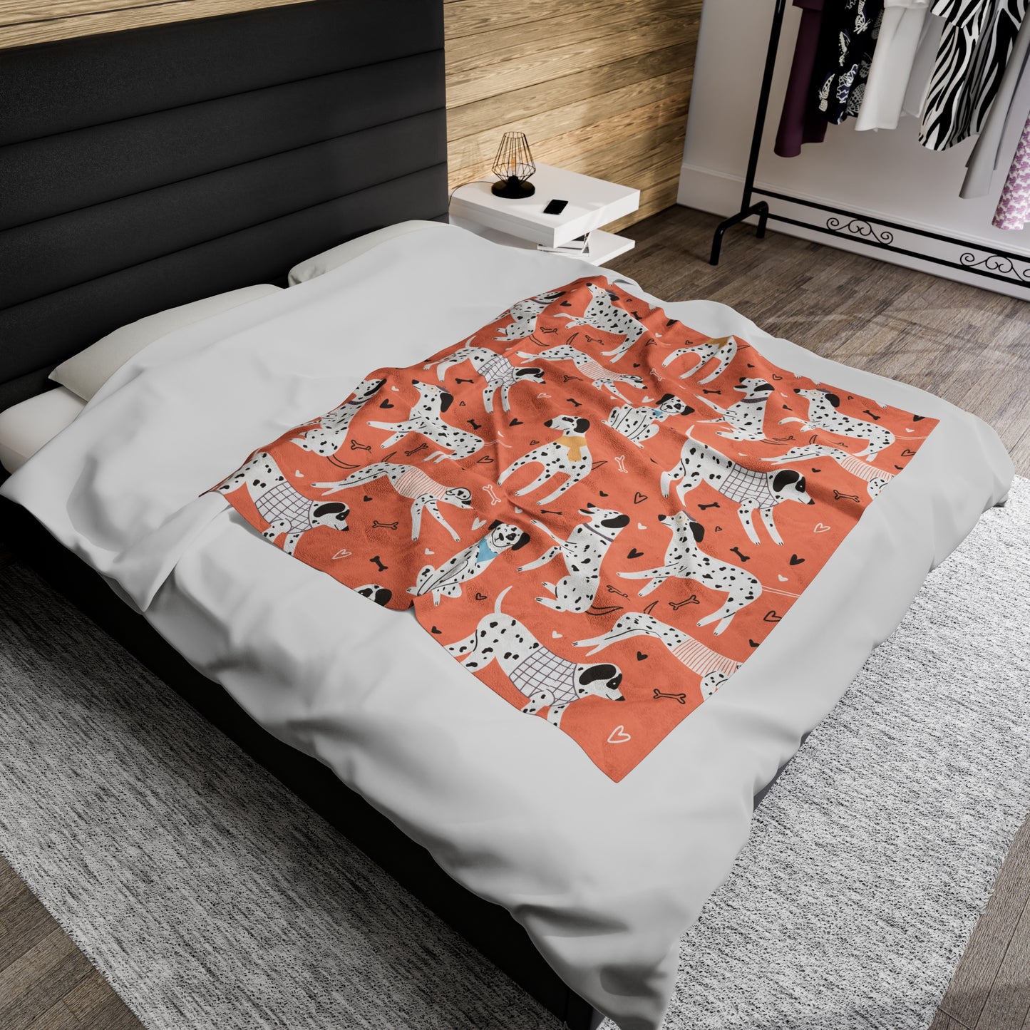 Dalmatian Velveteen Plush Blanket - furevermama