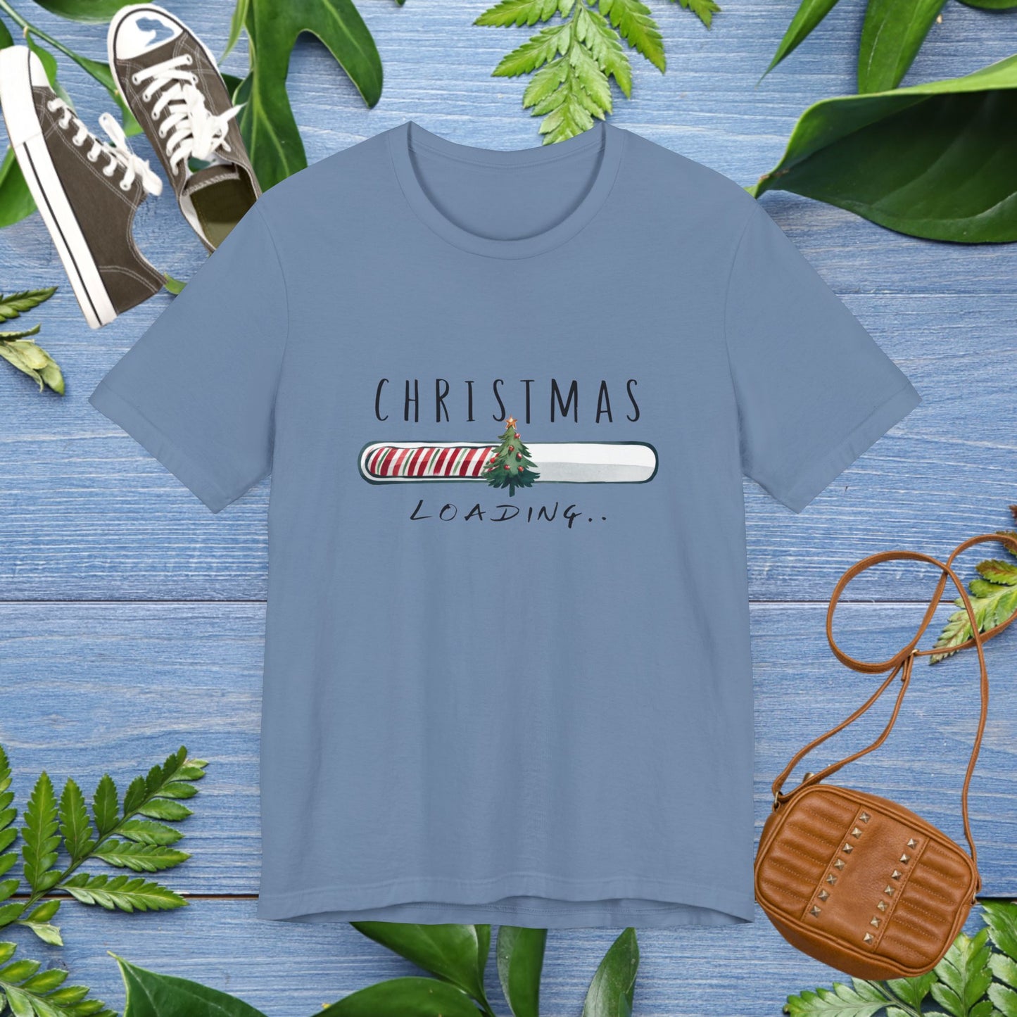 Christmas Is Loading Short Sleeve T-Shirt - furevermama