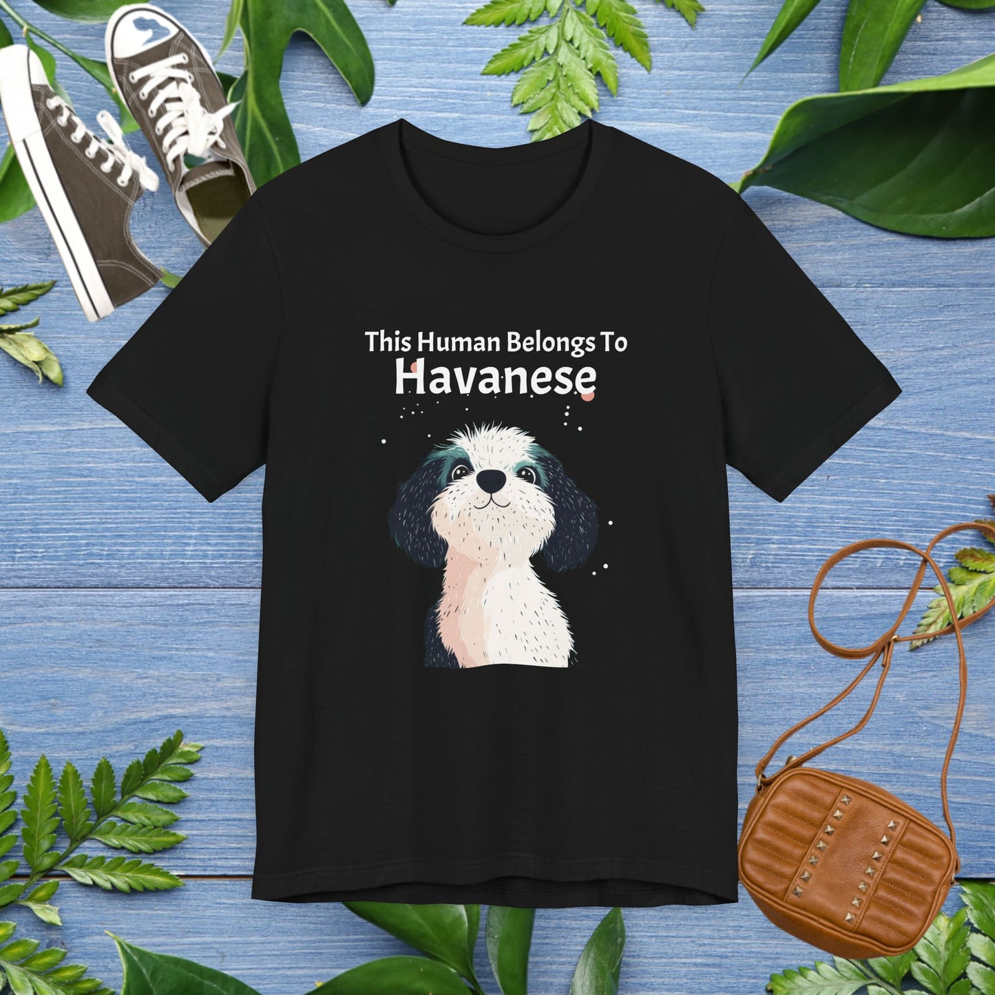 This Human Belongs To Havanese Unisex T-Shirt - furevermama