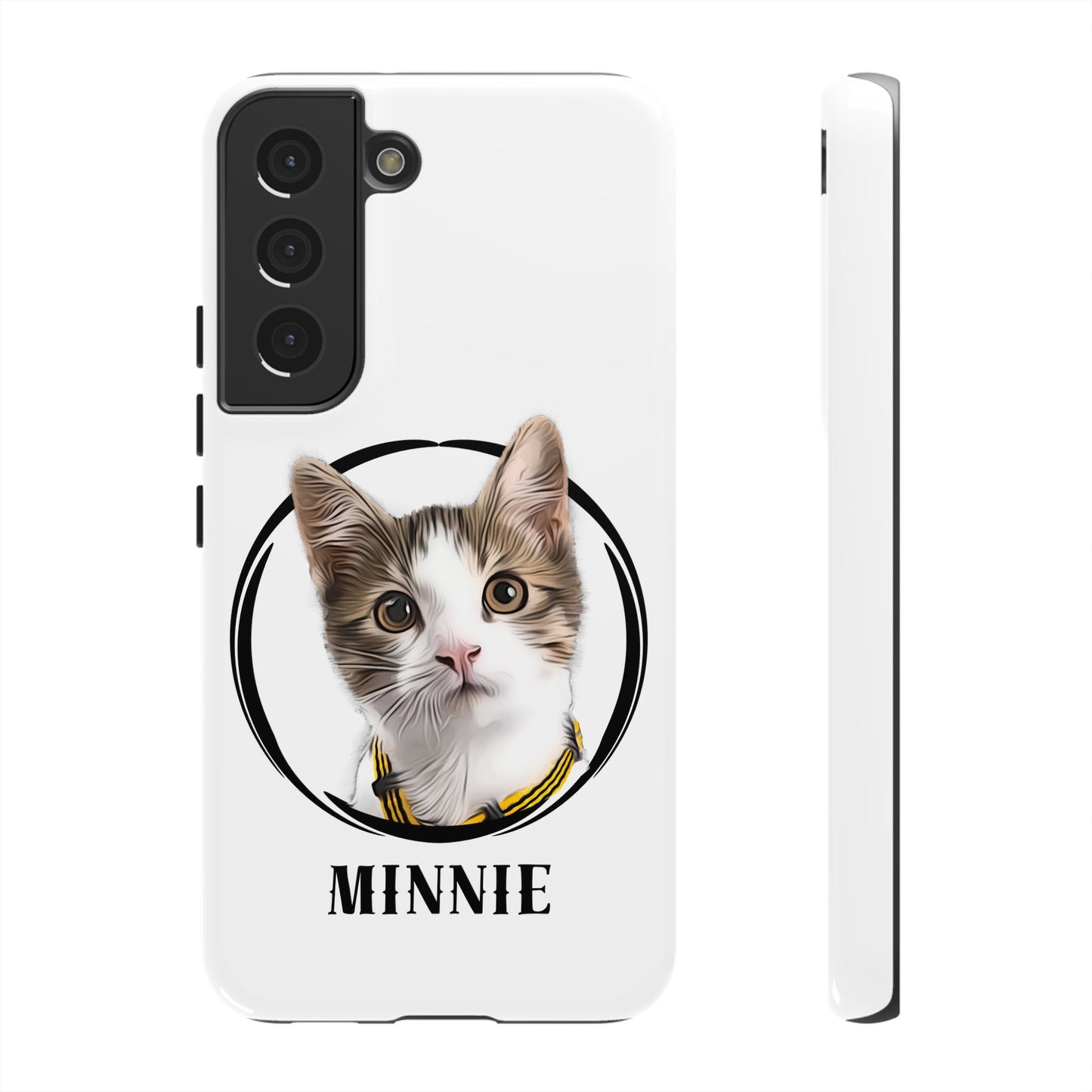 Custom Pet Portrait In Circle Phone Case - furevermama