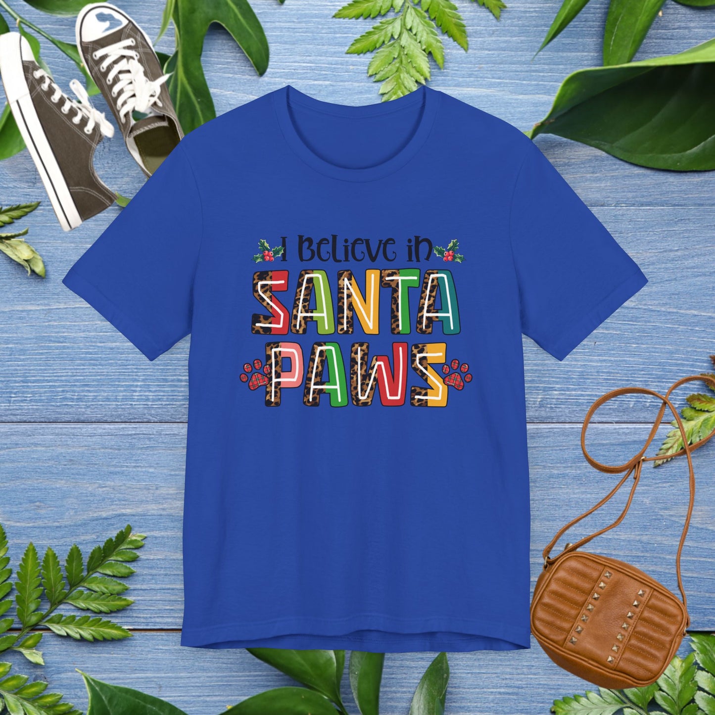 I Believe In Santa Paws Jersey Tee - furevermama
