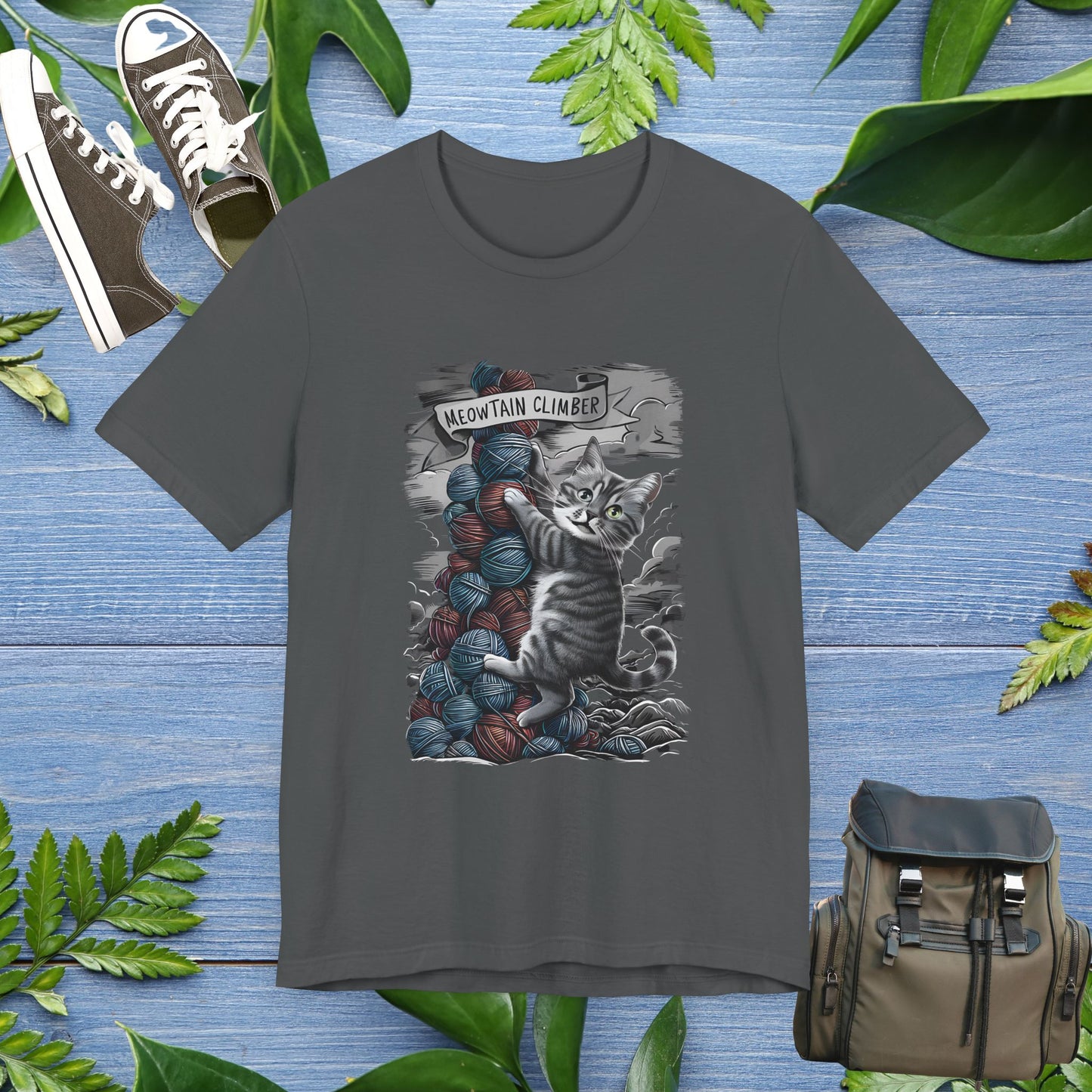 Meowtain Climber Unisex T-Shirt - furevermama