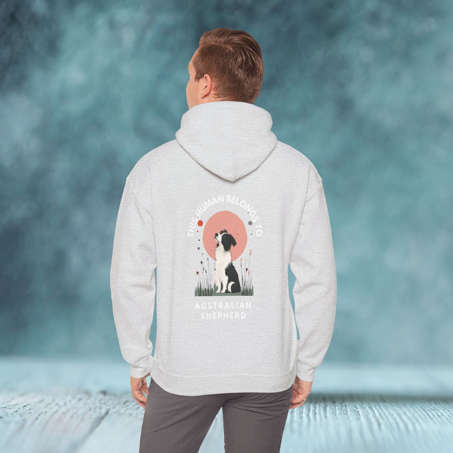 This Human Belongs To Australian Shepherd Unisex Hoodie - furevermama