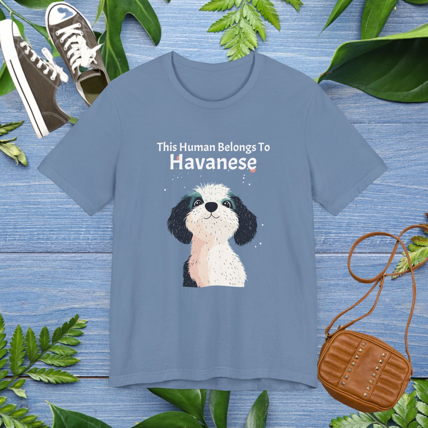This Human Belongs To Havanese Unisex T-Shirt - furevermama