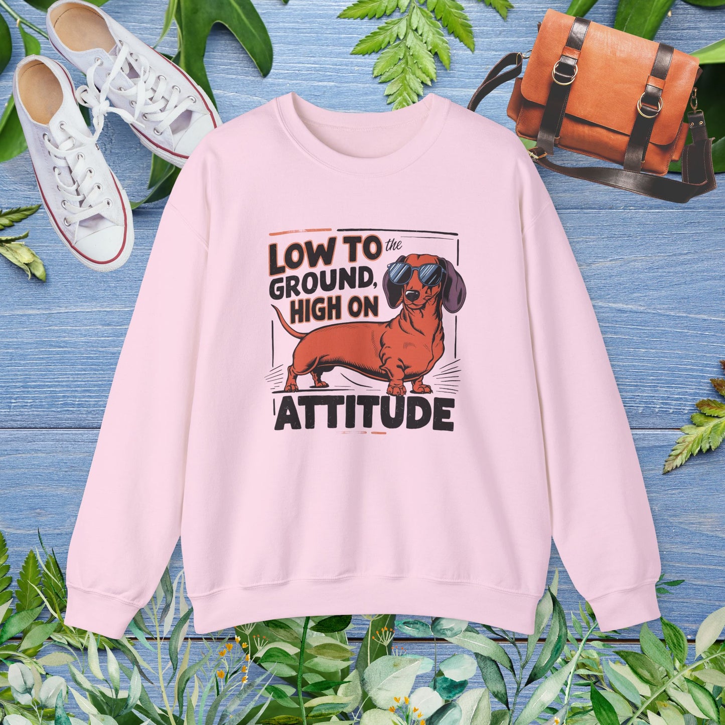 Dachshund Attitude Crewneck Sweatshirt - furevermama