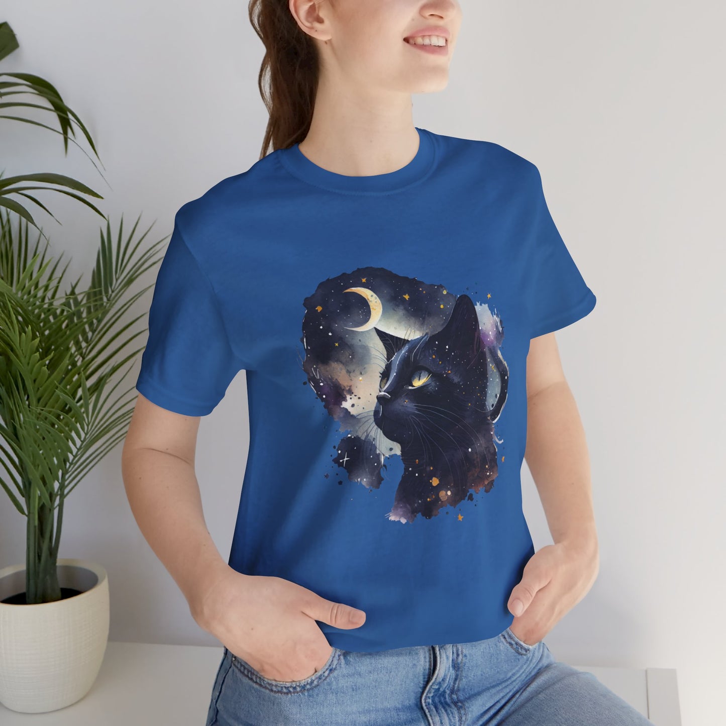 Moon Night Cat Unisex T-Shirt - furevermama