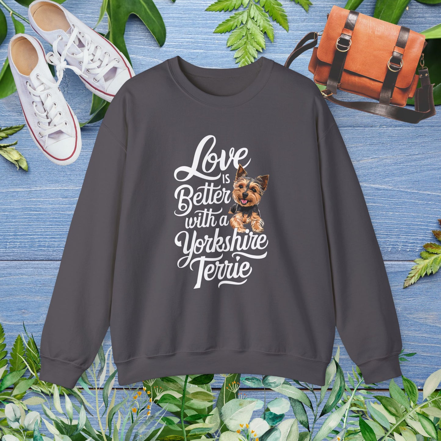 Life Is Better With A Terrie Yorkshire Unisex Sweatshirt - furevermama
