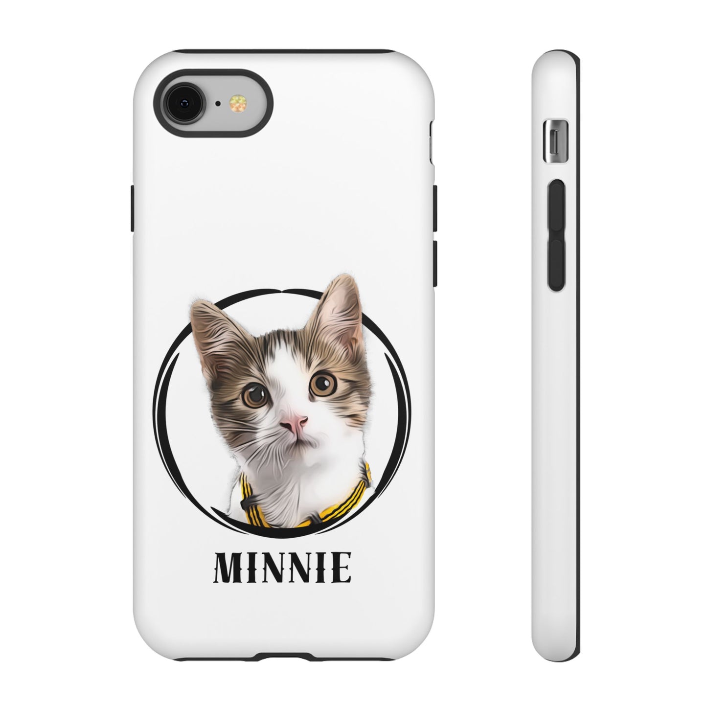 Custom Pet Portrait In Circle Phone Case - furevermama