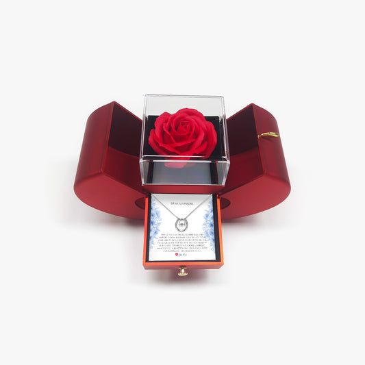 Horseshoe Necklace with Gift Box - To Step Mother - furevermama