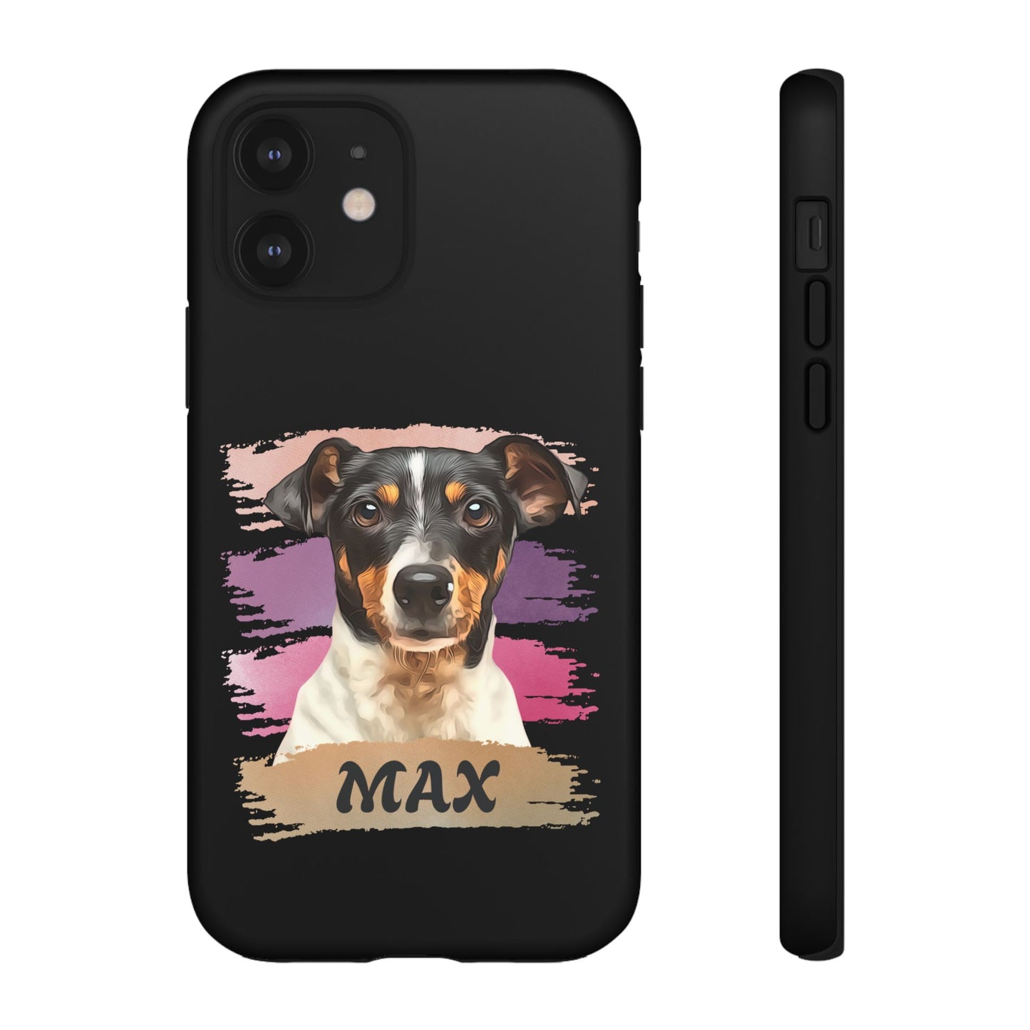 Custom Pet Portrait Phone Case, Pink Brush Edition - furevermama