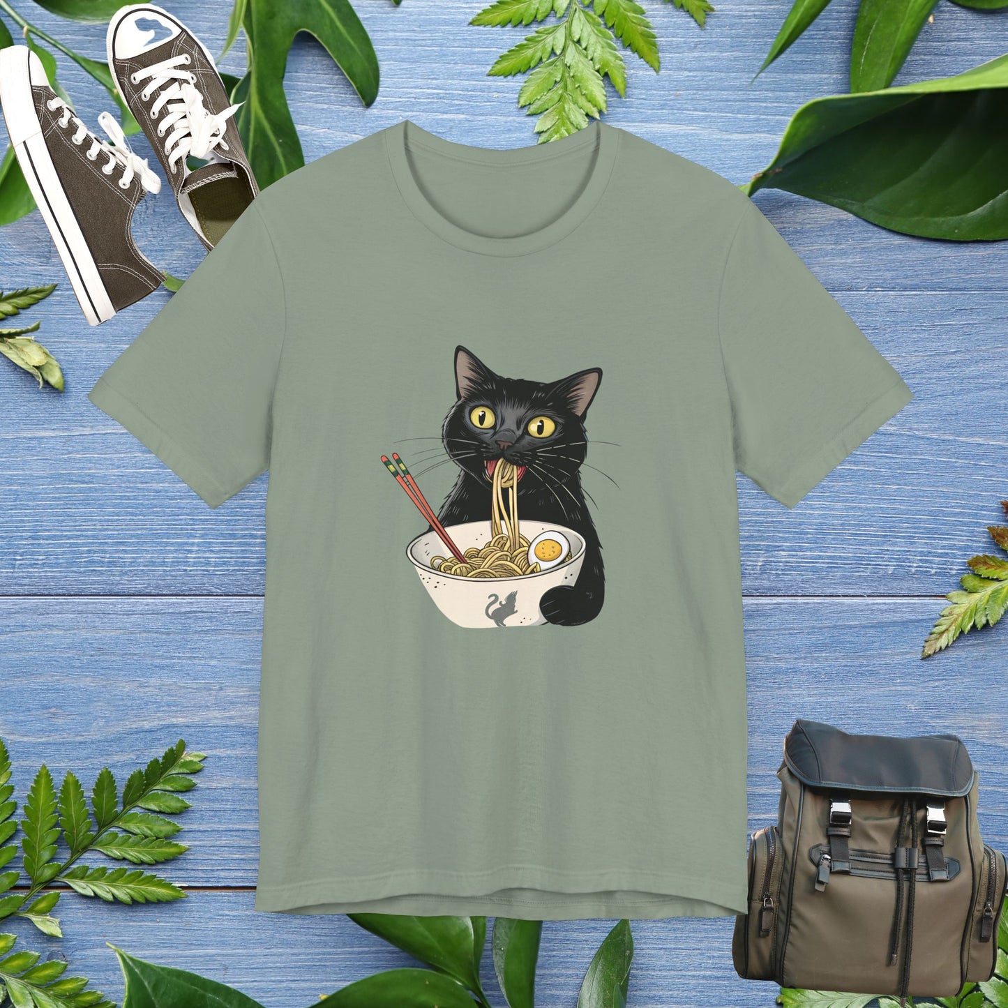Cat Eating My Ramen T-Shirt - furevermama