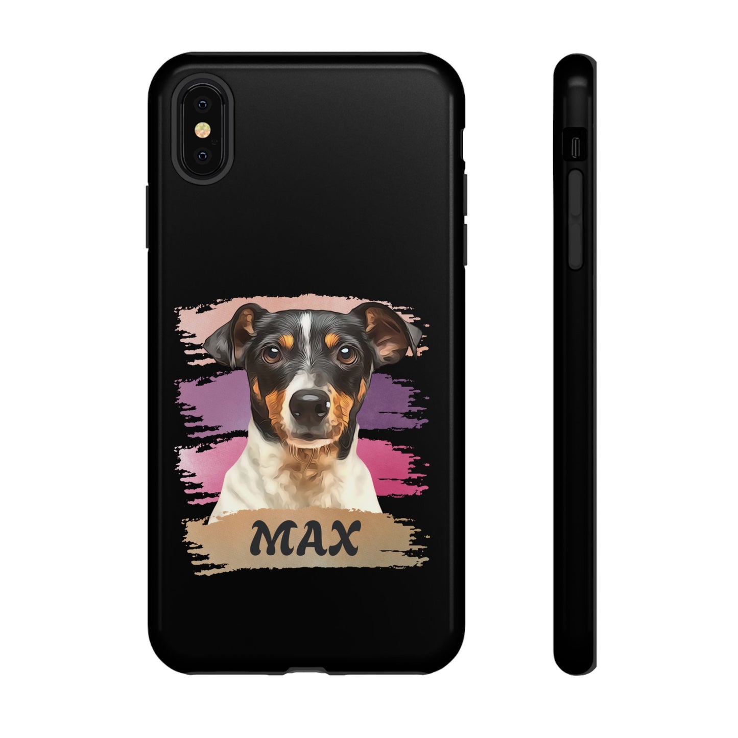 Custom Pet Portrait Phone Case, Pink Brush Edition - furevermama