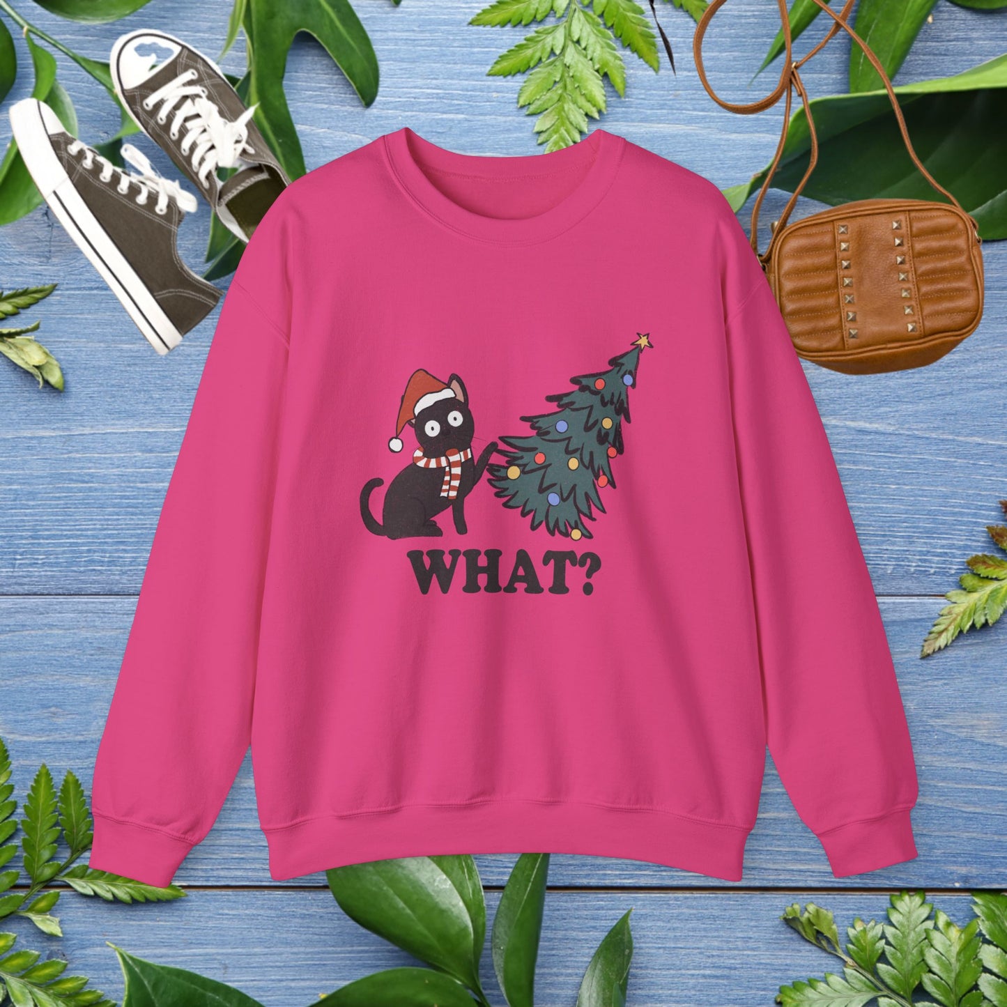 Naughty Cat Christmas Unisex Sweatshirt - furevermama