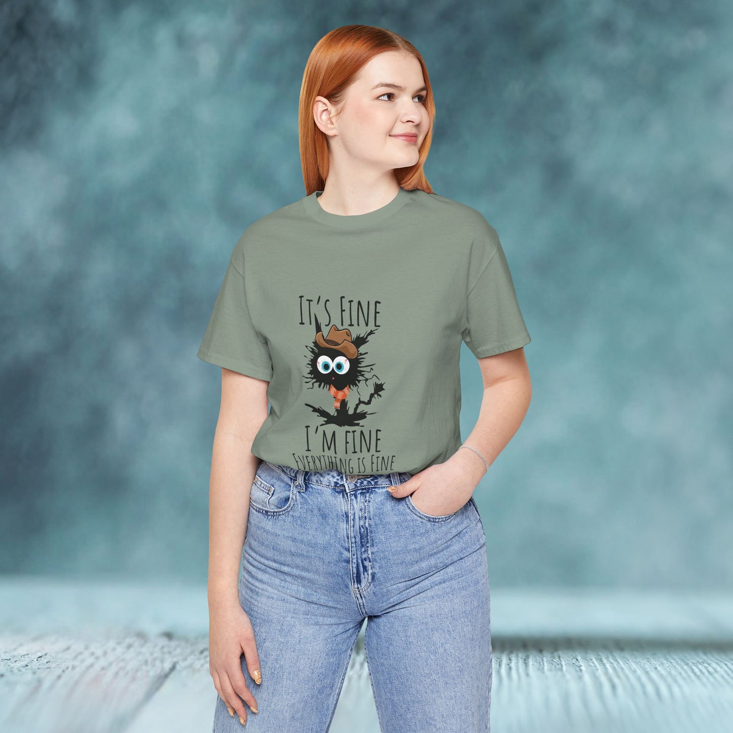 Everything Is Fine Meowdy T-Shirt - furevermama