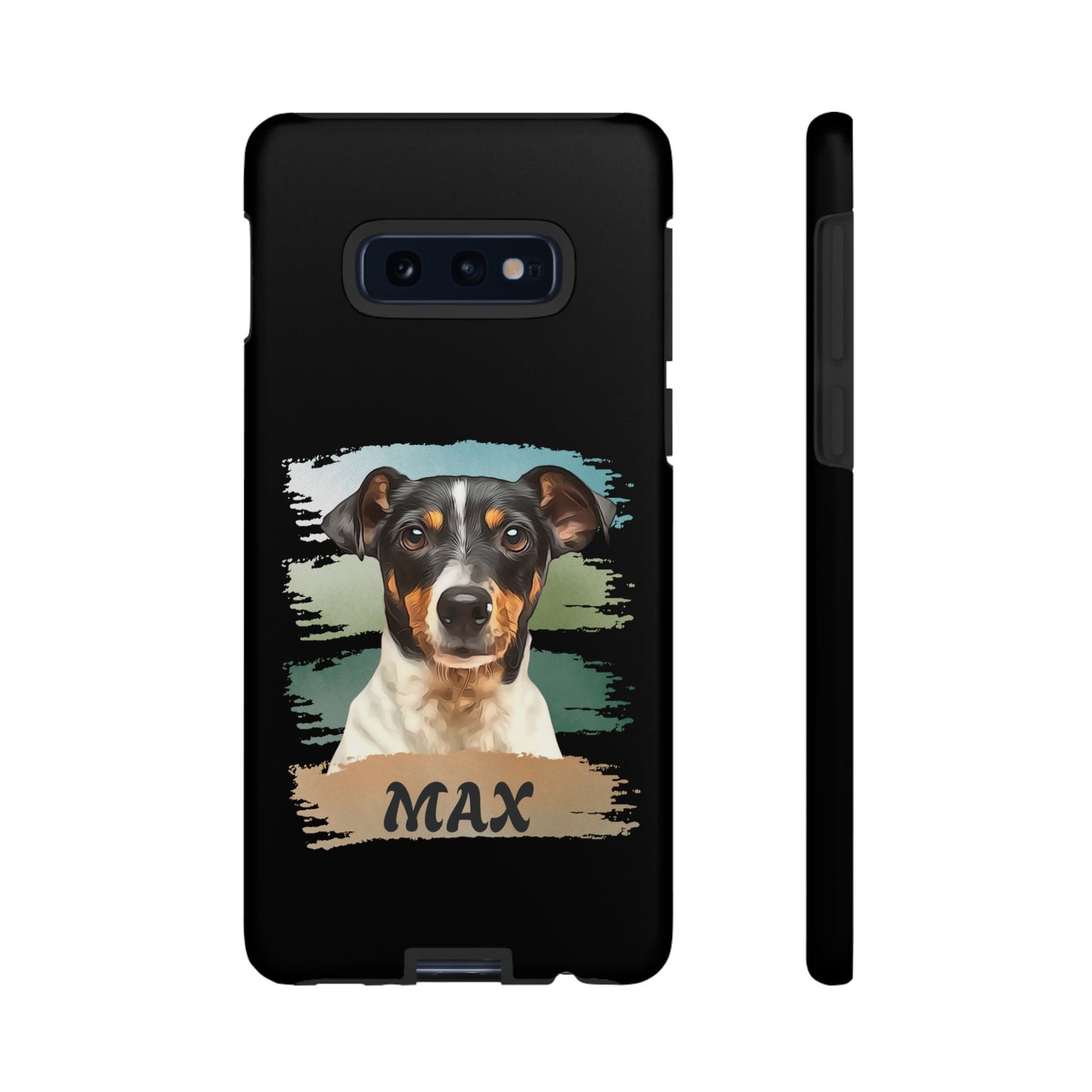 Custom Pet Portrait Phone Case, Green Brush Edition - furevermama