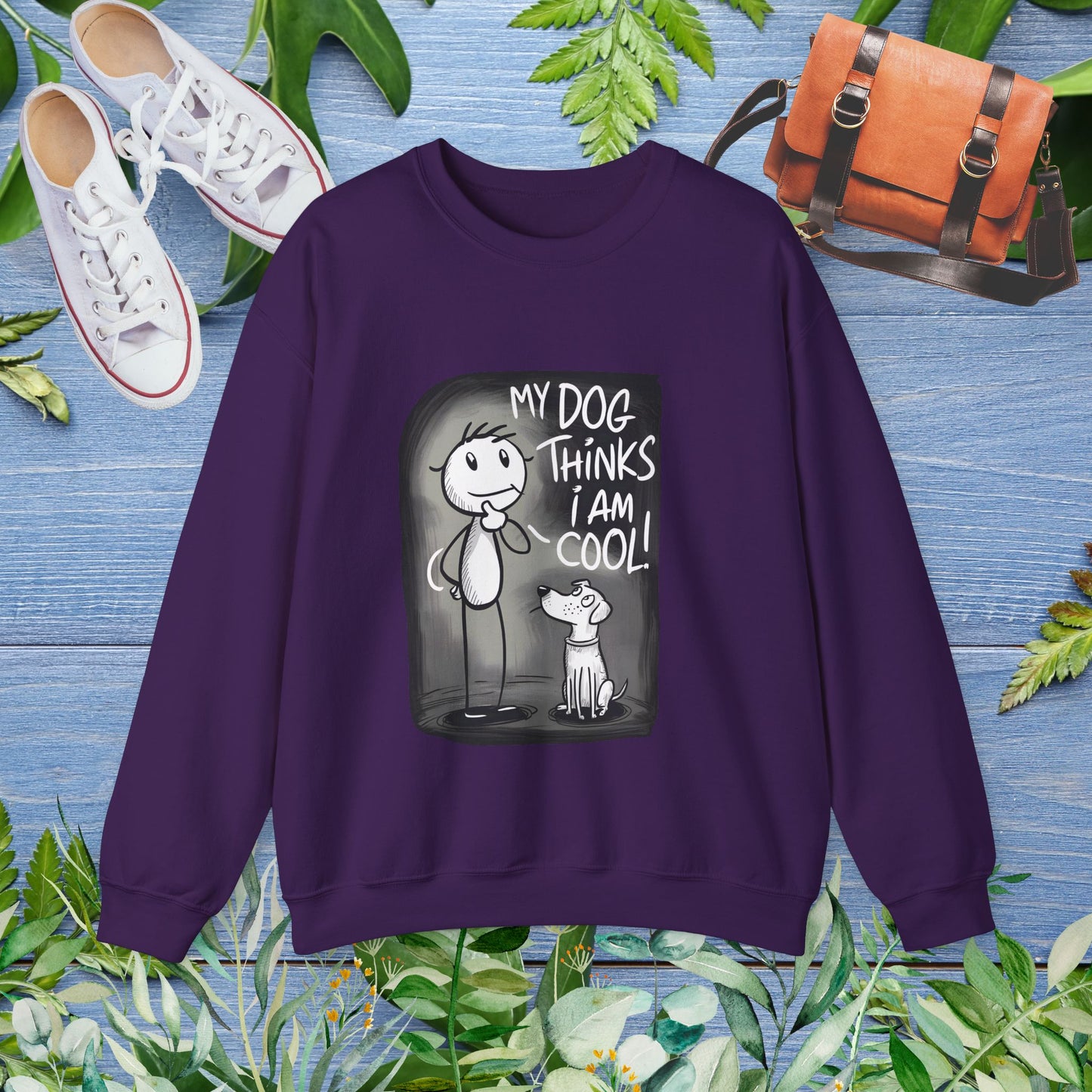My Dog Thinks I Am Cool - Unisex Crewneck Sweatshirt - furevermama