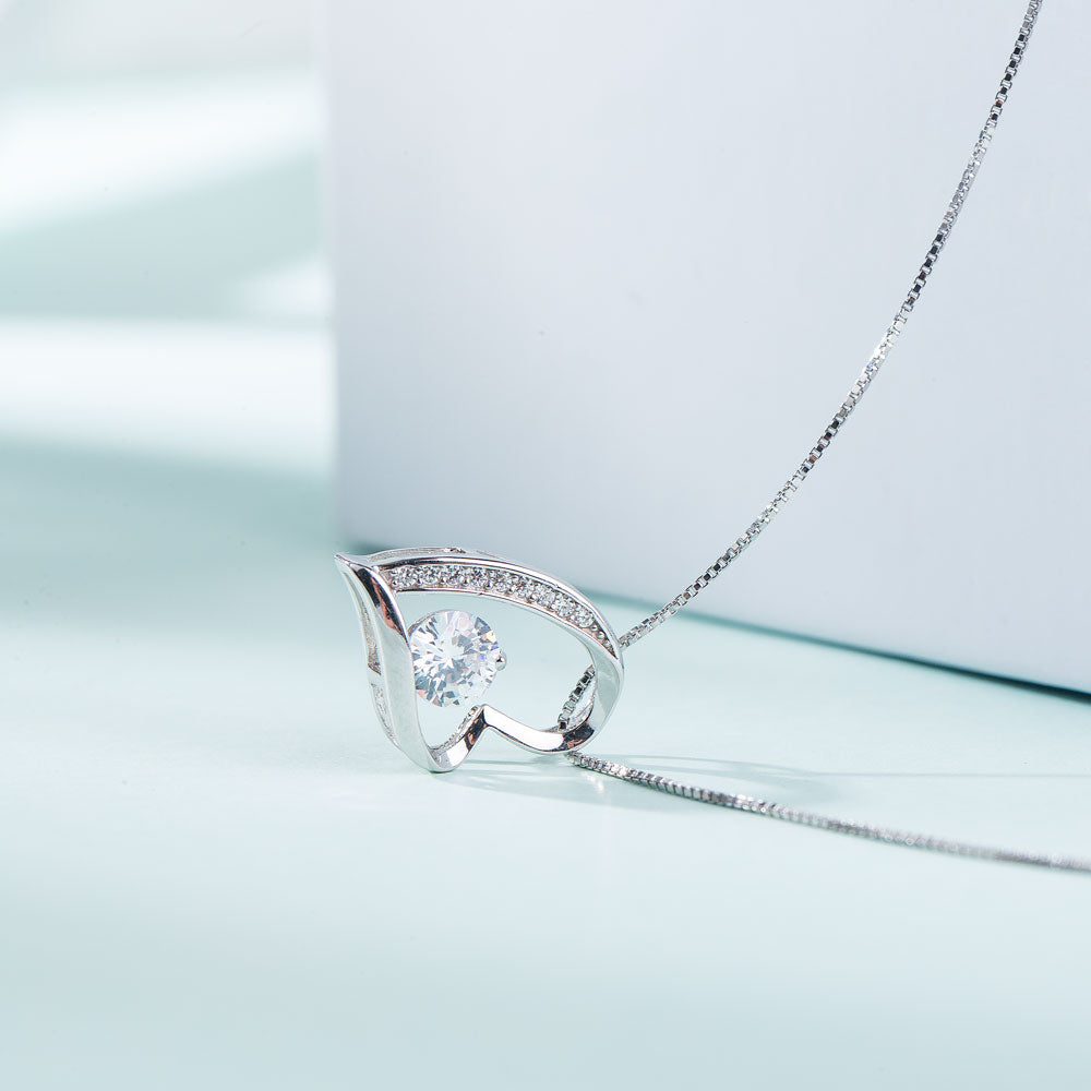 Zirconia Necklace with Gift Box - To My Beautiful Wife - furevermama