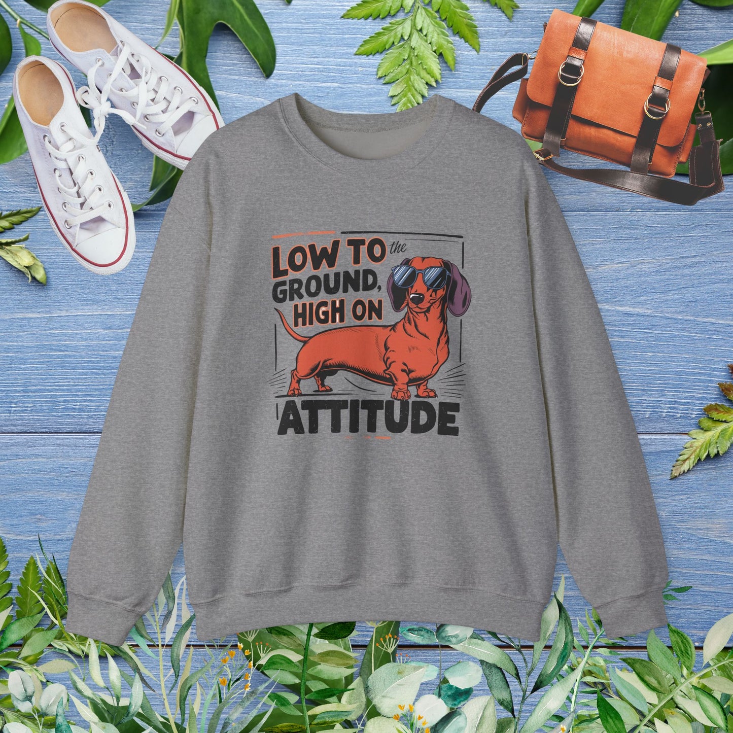Dachshund Attitude Crewneck Sweatshirt - furevermama