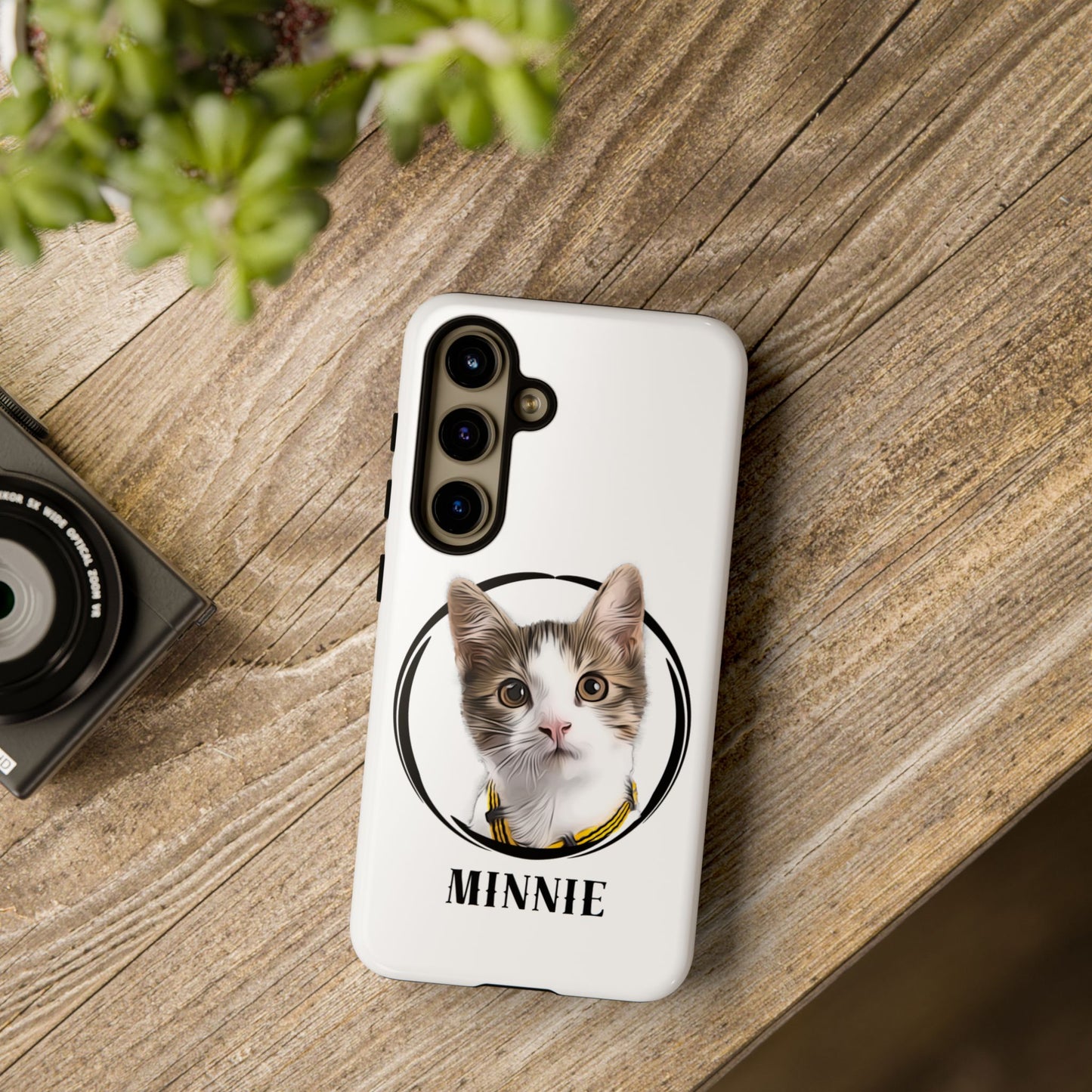 Custom Pet Portrait In Circle Phone Case - furevermama