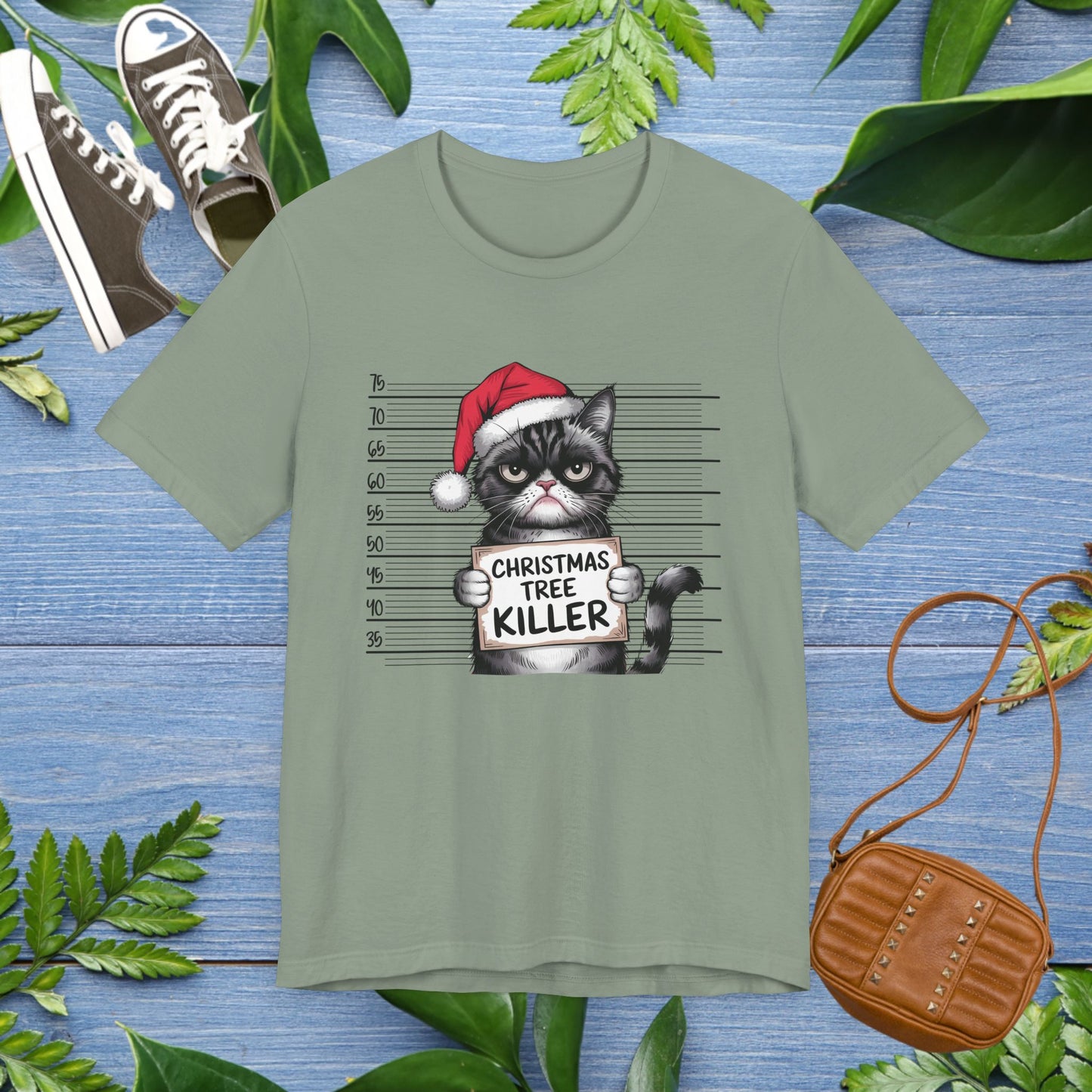 Christmas Tree Killer, Cat Graphic T-Shirt - furevermama