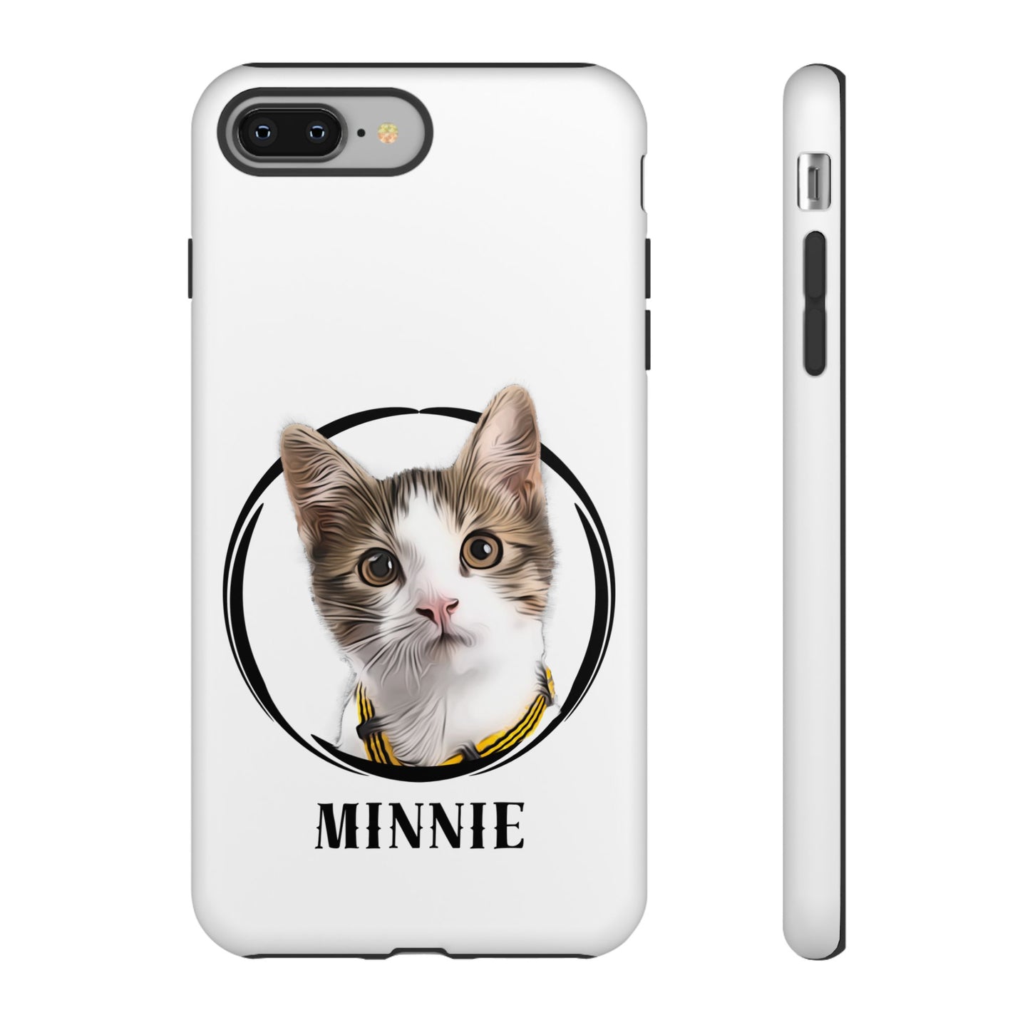 Custom Pet Portrait In Circle Phone Case - furevermama
