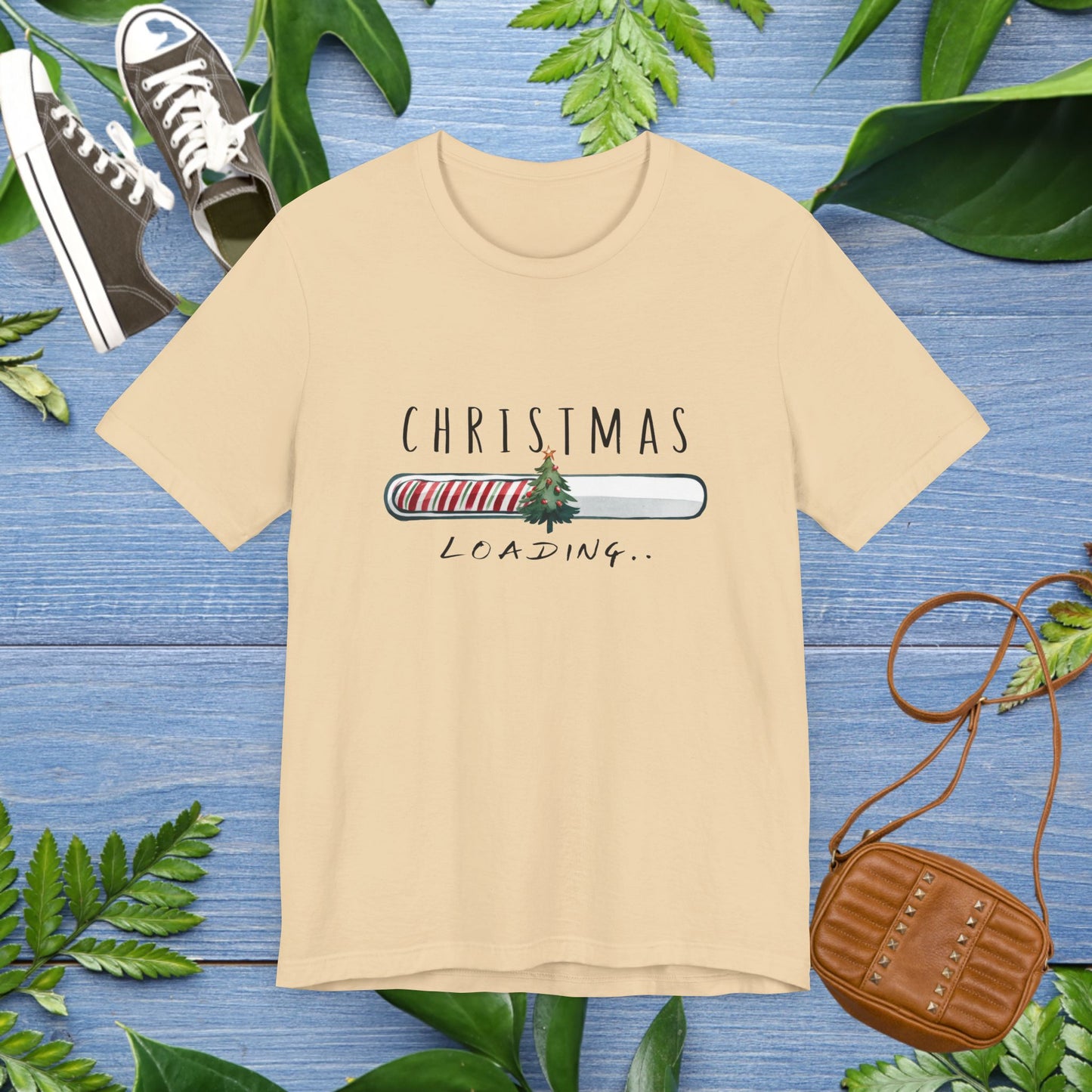 Christmas Is Loading Short Sleeve T-Shirt - furevermama