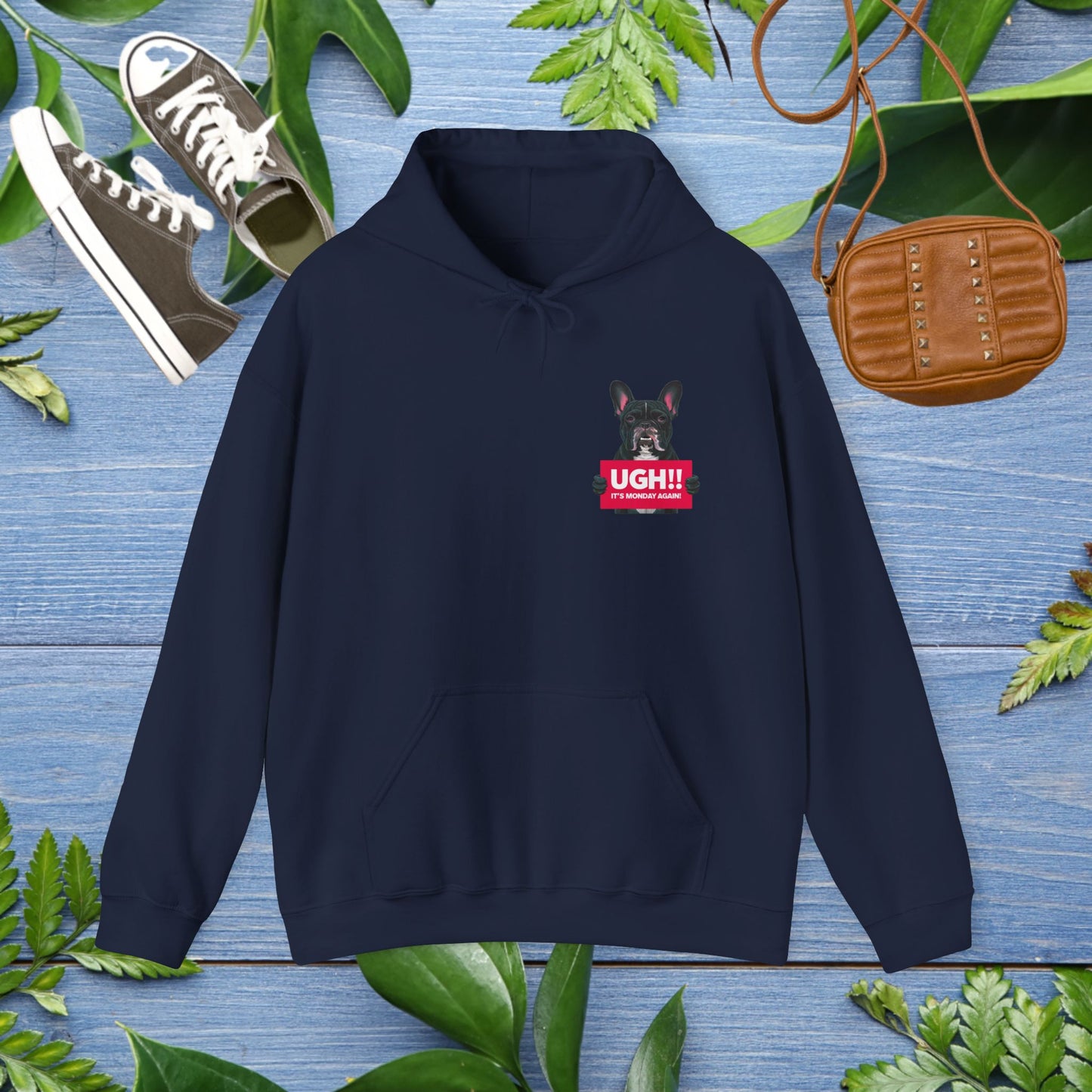 It Is Monday Again Bulldog Hoodie - furevermama