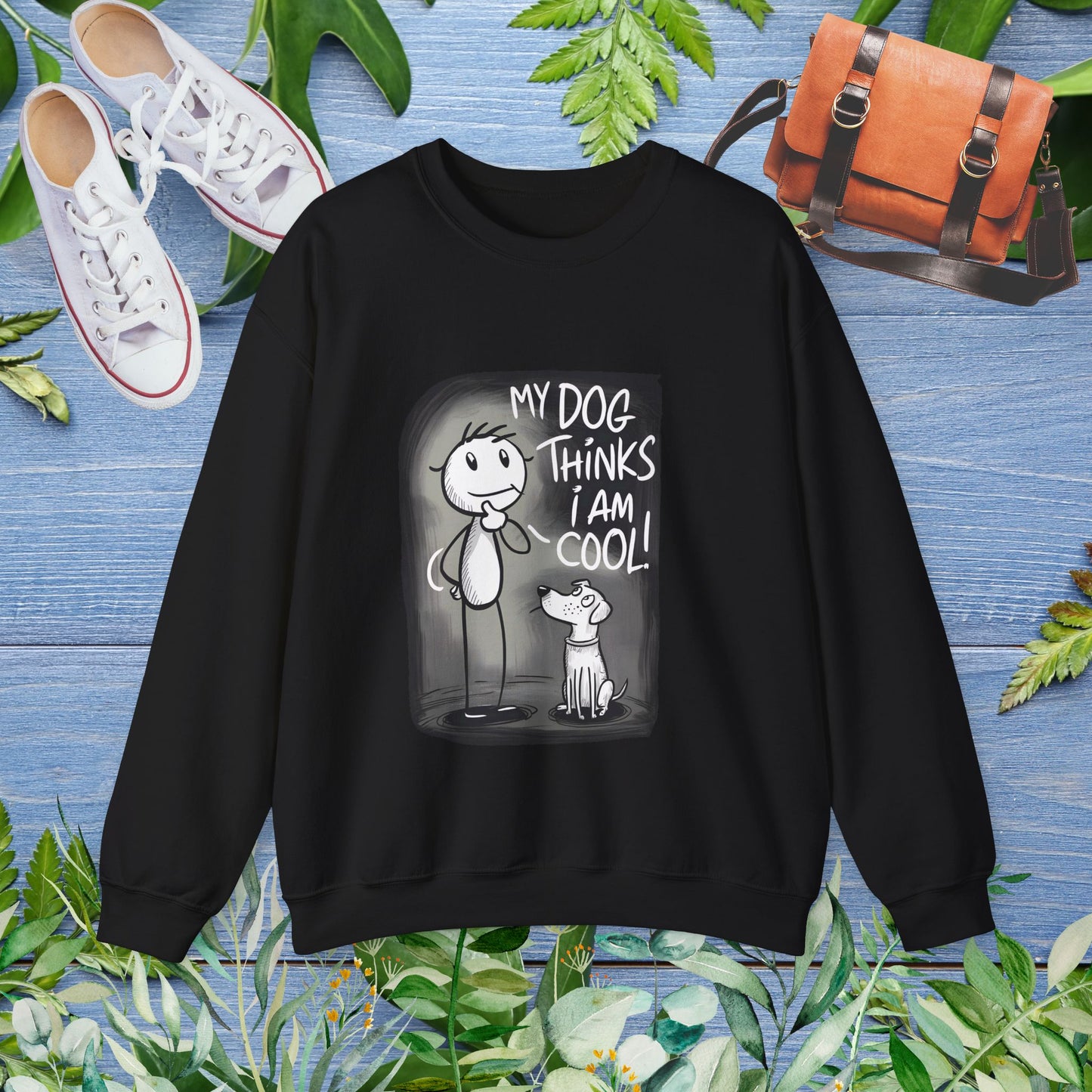 My Dog Thinks I Am Cool - Unisex Crewneck Sweatshirt - furevermama