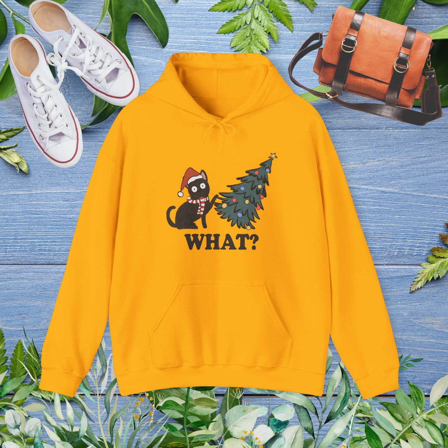 Naughty Cat Christmas Hoodie - furevermama