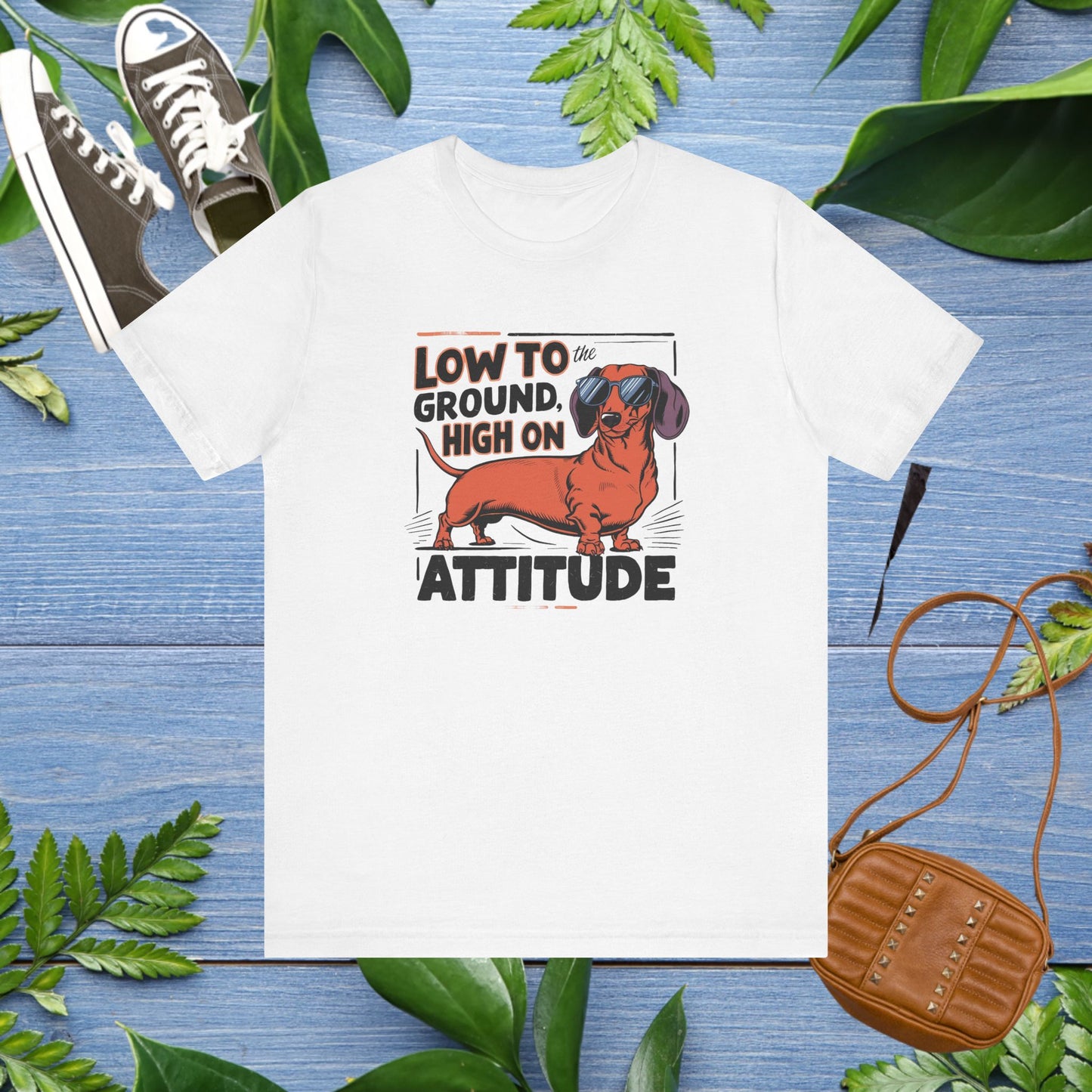 Dachshund Tee - 'Low To Ground High On Attitude' Unisex T-Shirt - furevermama