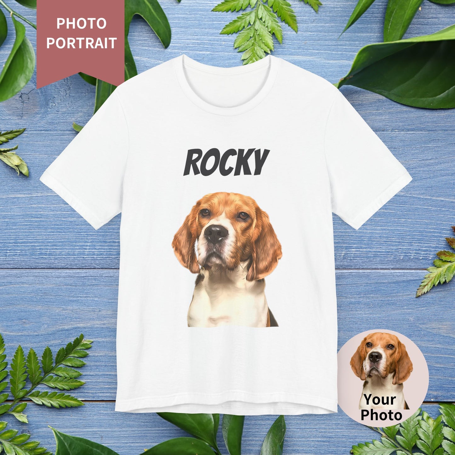Custom Pet Portrait Unisex T-Shirt - furevermama