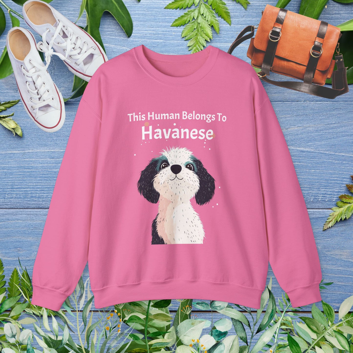 This Human Belongs To Havanese Unisex Sweatshirt - furevermama
