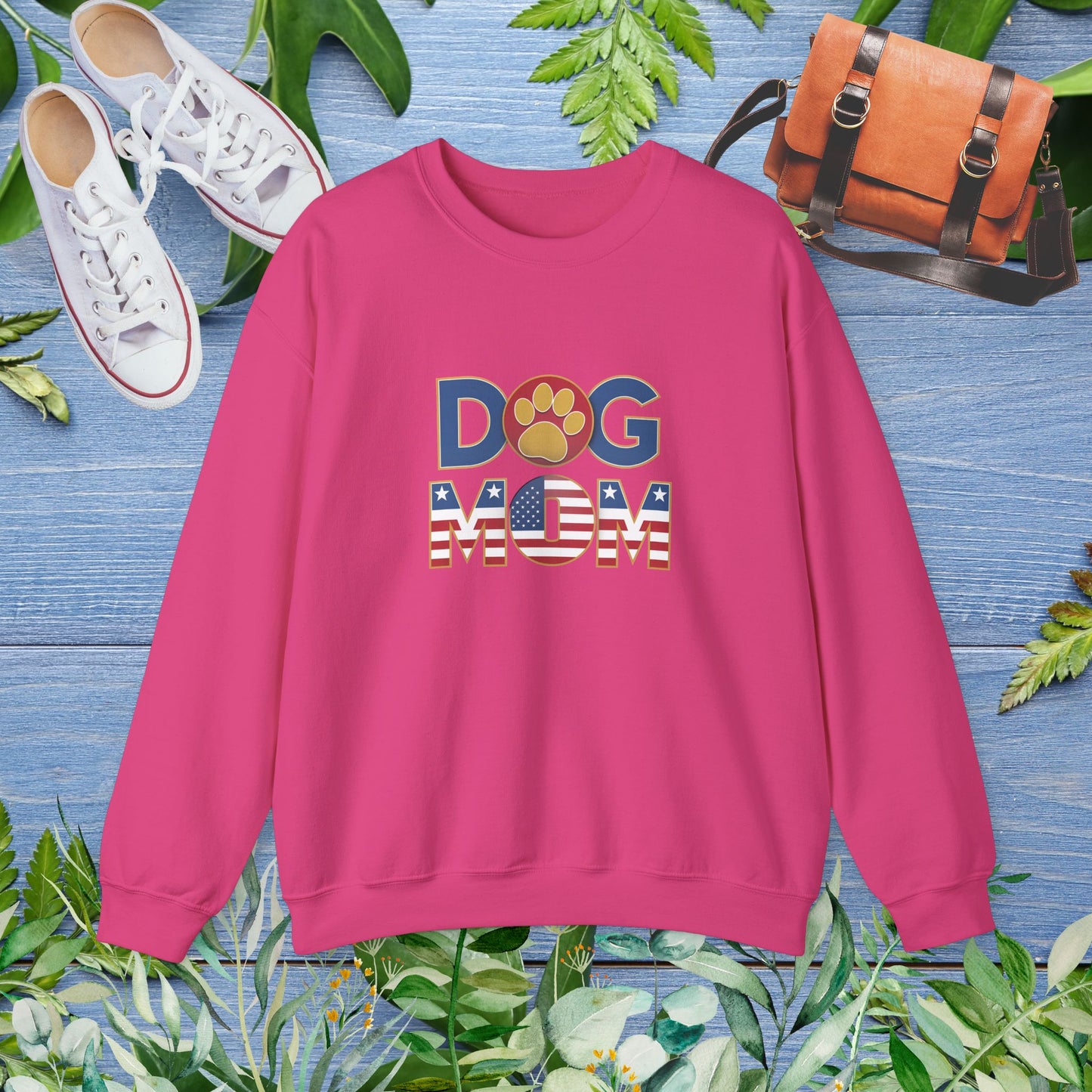 USA Patriotic Dog Mom Sweatshirt - furevermama