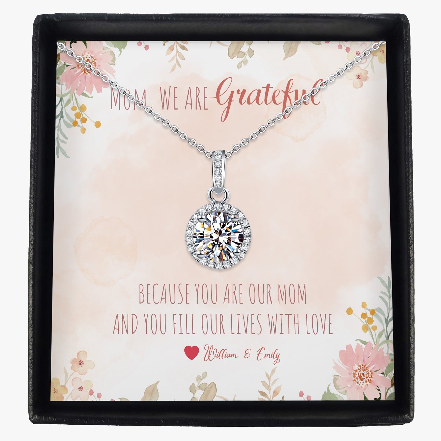 Stunning Necklace with Gift Box - To Mom - furevermama