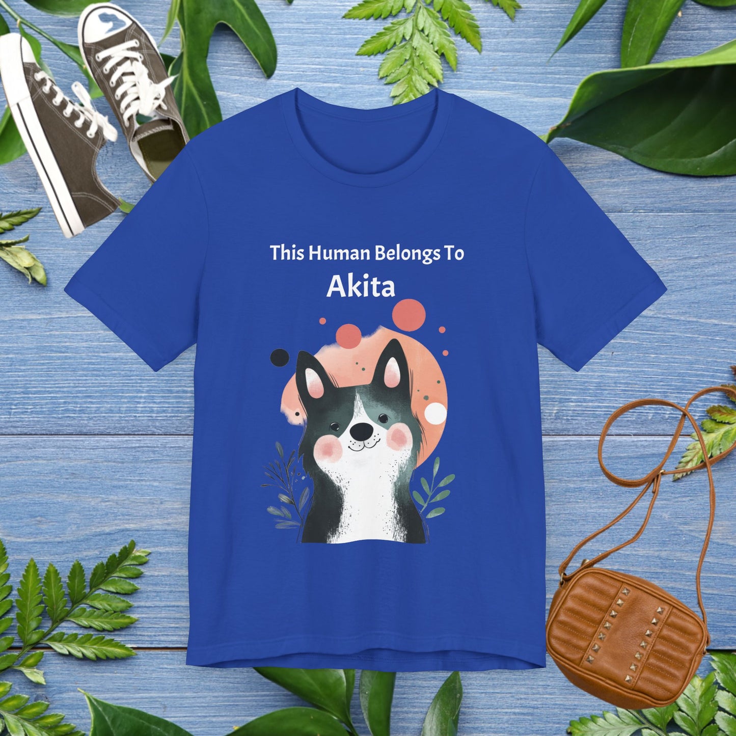 This Human Belongs To Akita T-Shirt - furevermama
