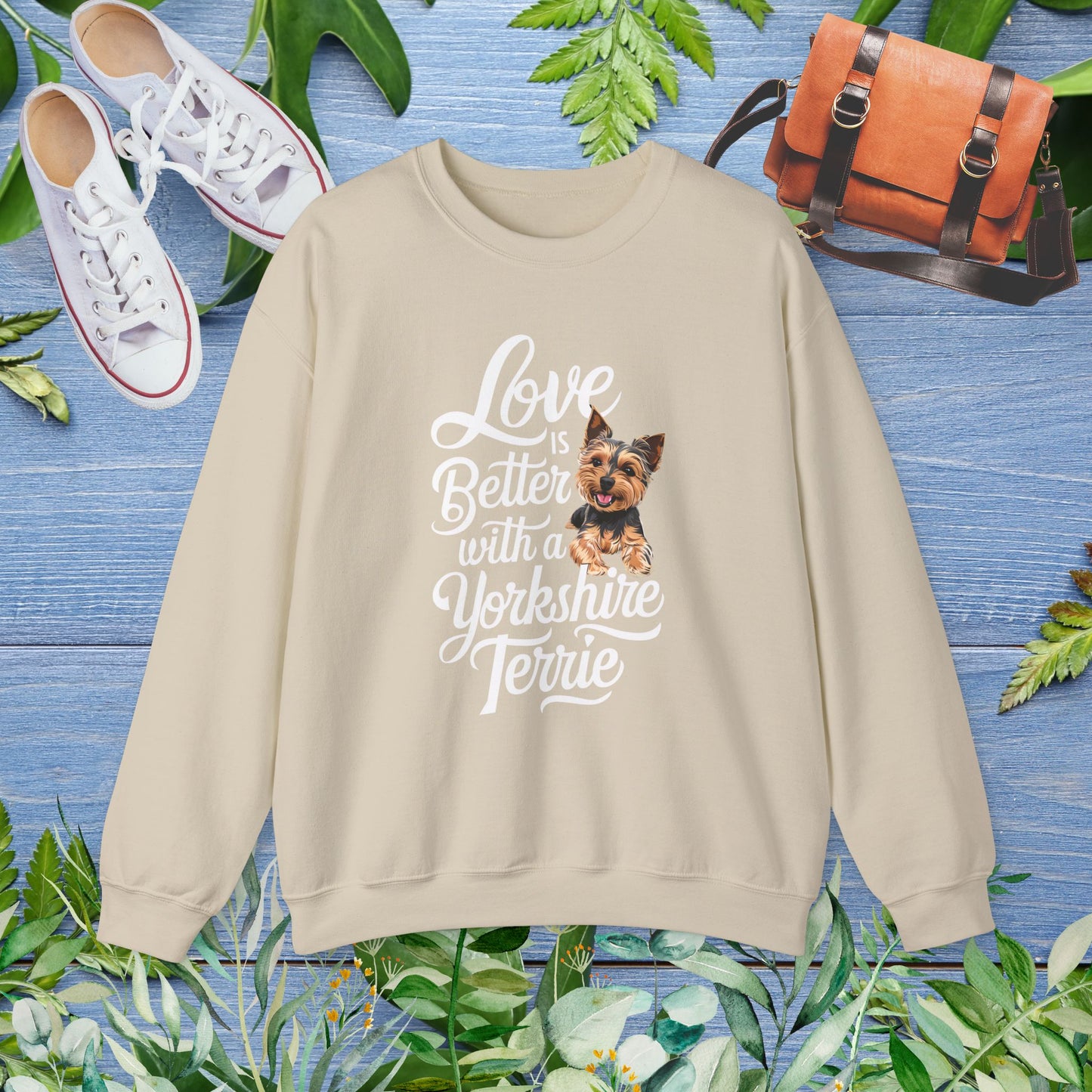 Life Is Better With A Terrie Yorkshire Unisex Sweatshirt - furevermama