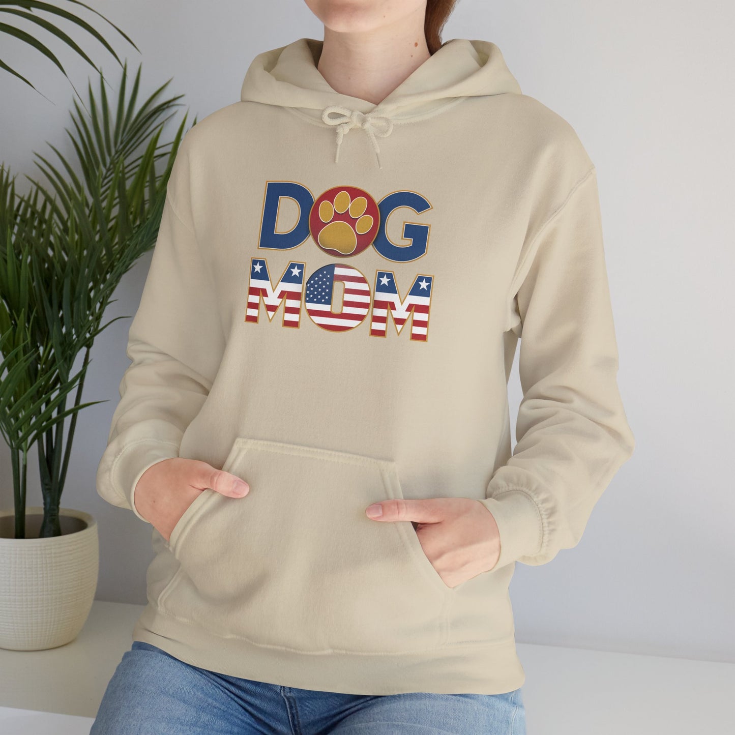 USA Patriotic Dog Mom Hoodie - furevermama