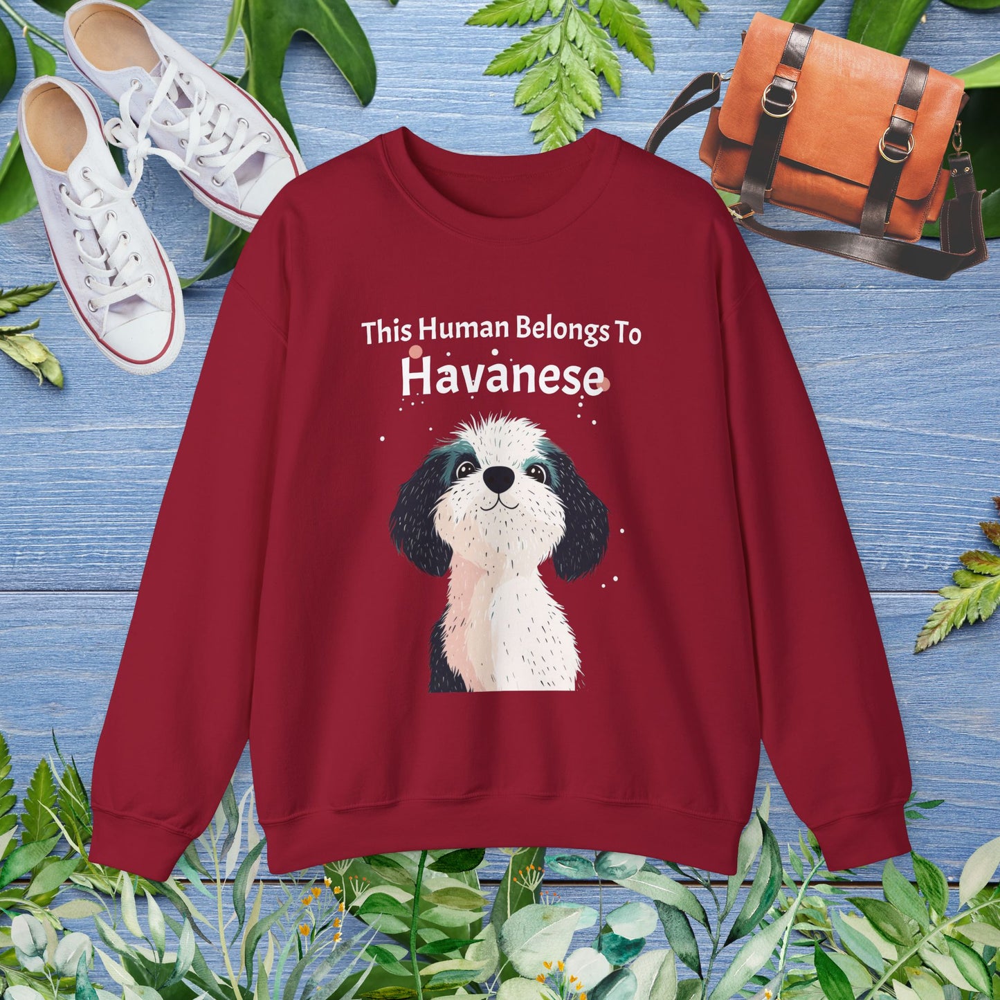 This Human Belongs To Havanese Unisex Sweatshirt - furevermama
