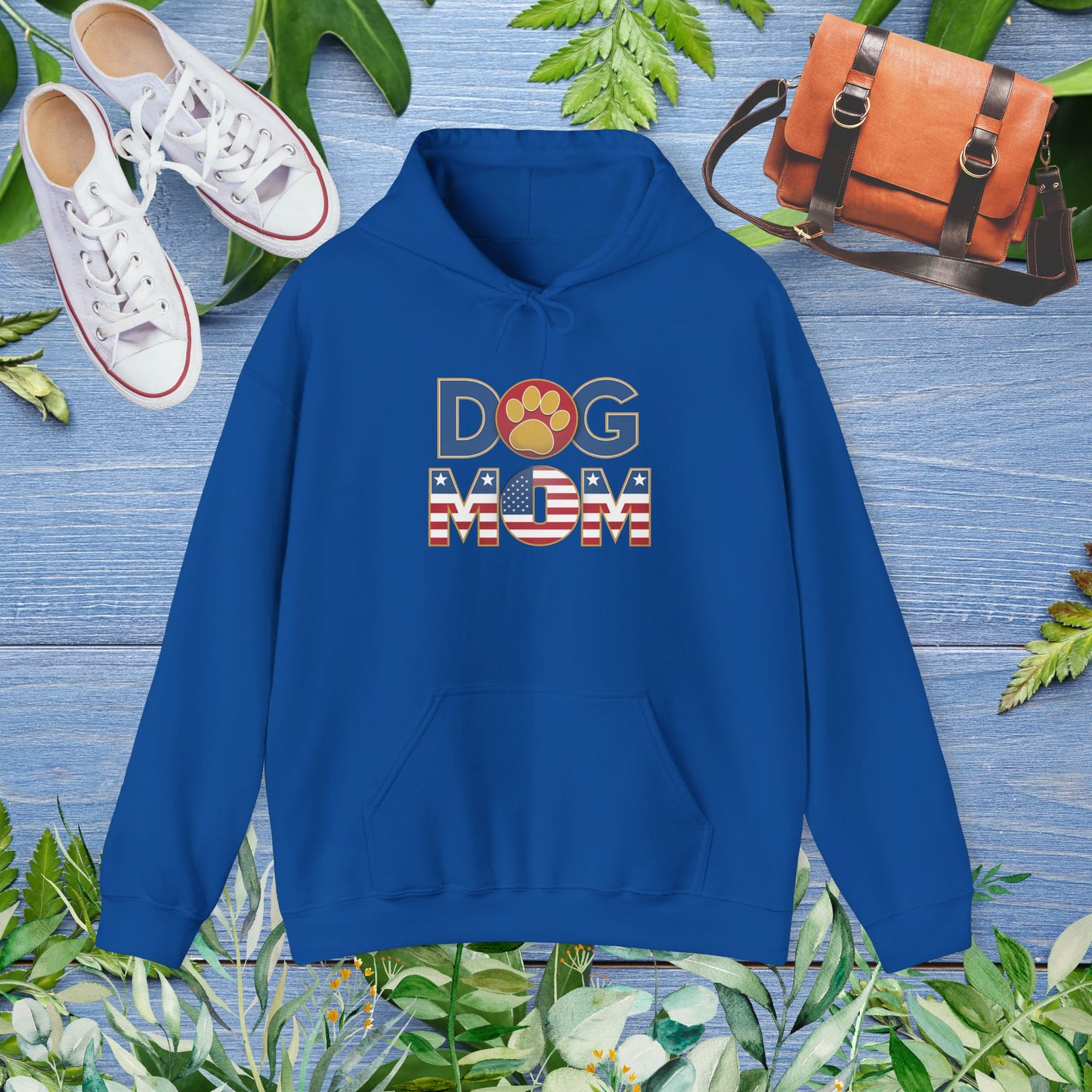 USA Patriotic Dog Mom Hoodie - furevermama