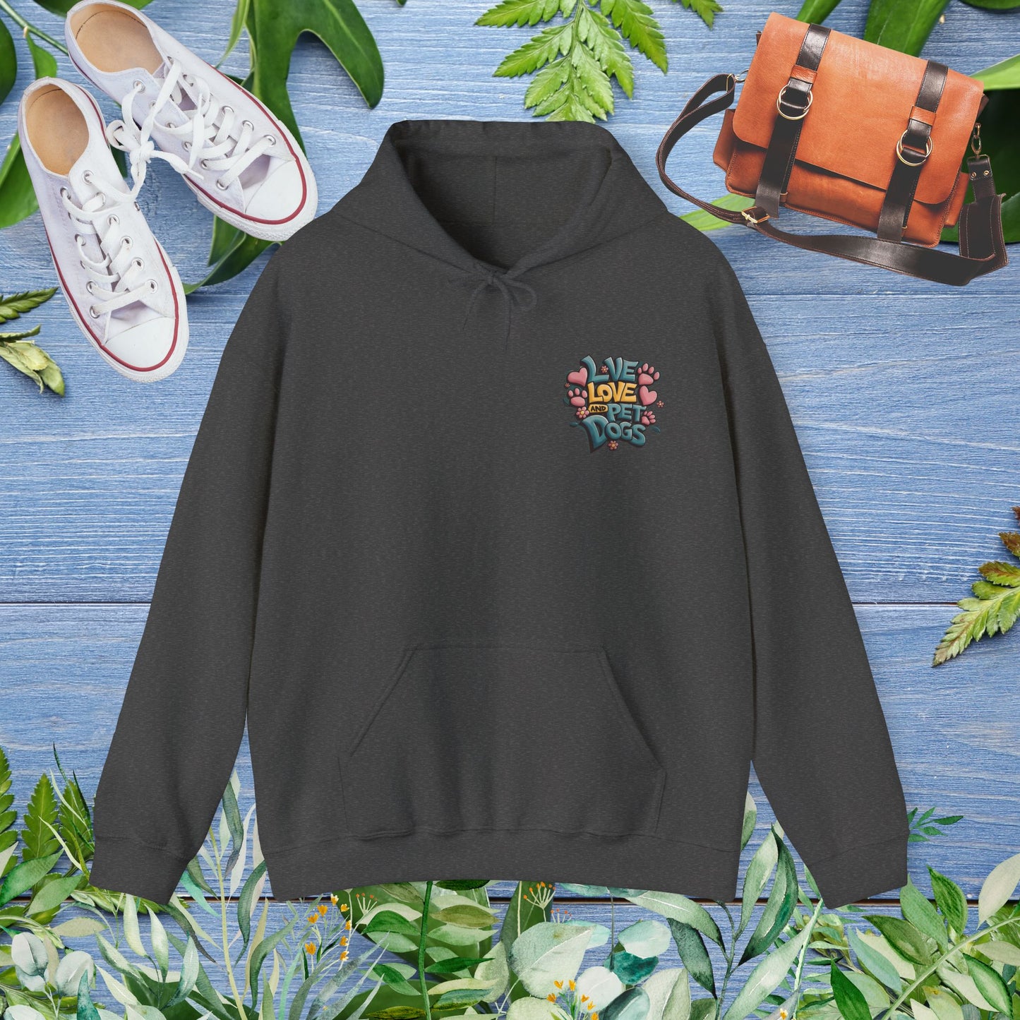 Live Love and Pet Dogs Hoodie (Double-Sided) - furevermama