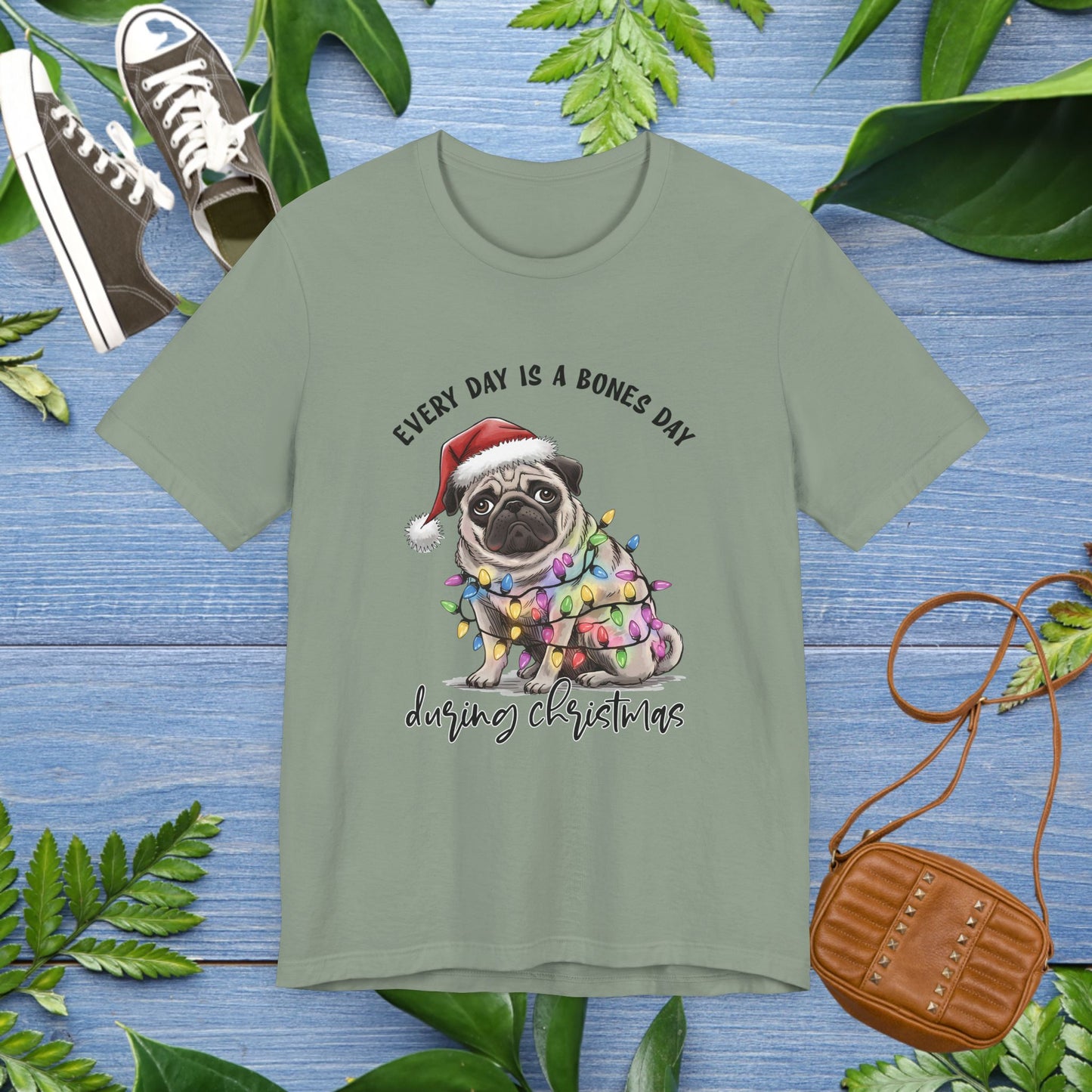 Everyday Is Bones Day During Christmas, Bulldog Unisex T-Shirt - furevermama