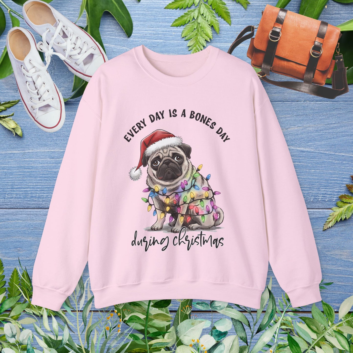 Everyday Is Bones Day During Christmas, Bulldog Unisex Sweatshirt - furevermama