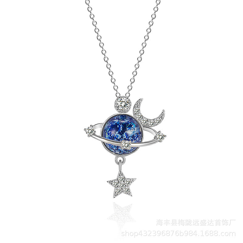 Moon and Star Necklace with Gift Box - For Sister - furevermama