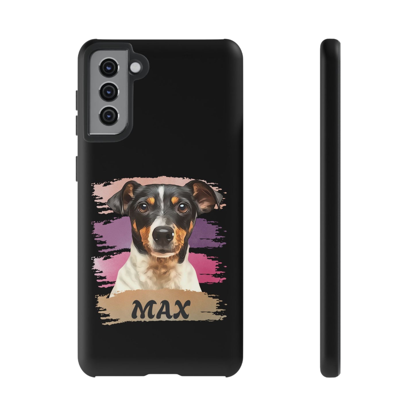 Custom Pet Portrait Phone Case, Pink Brush Edition - furevermama