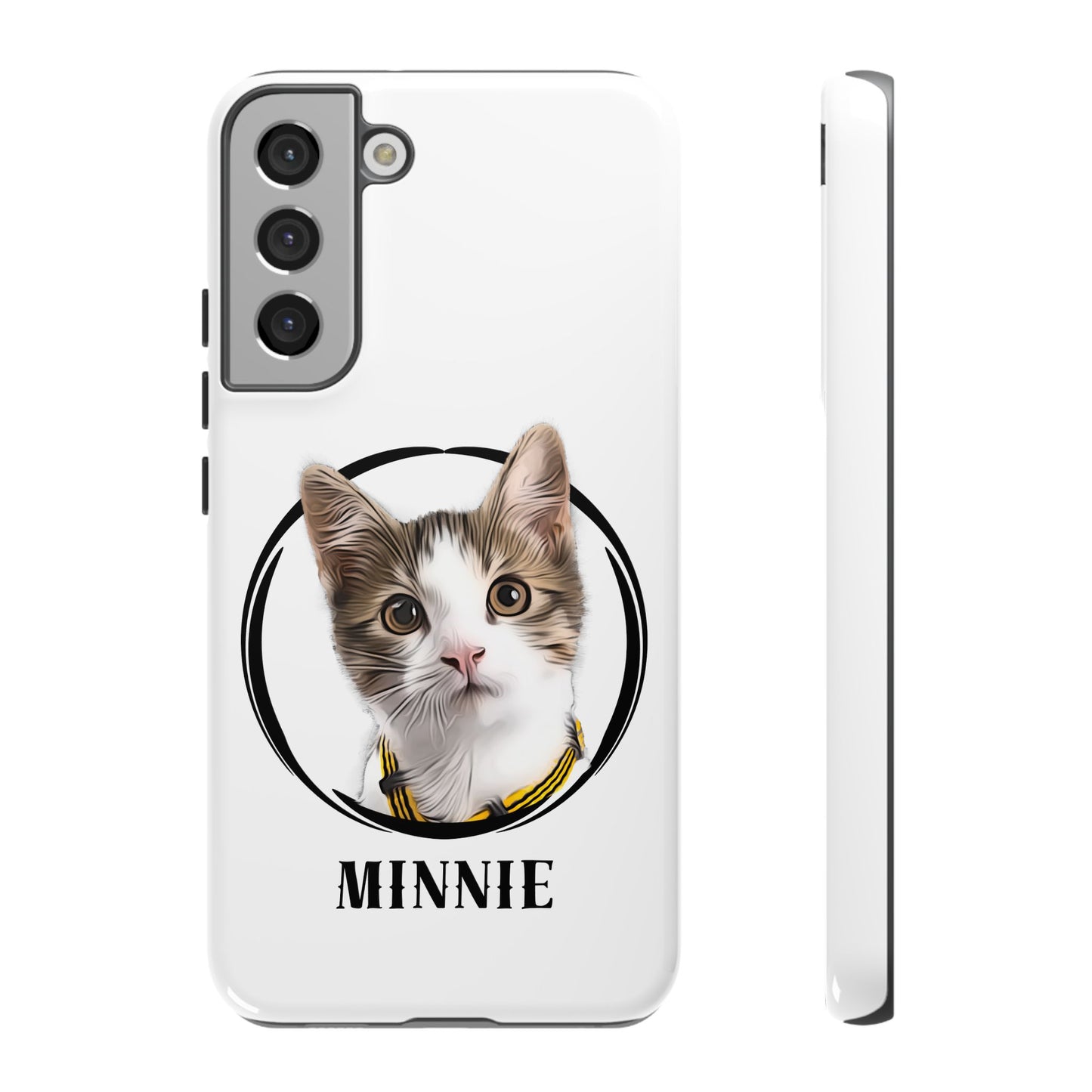 Custom Pet Portrait In Circle Phone Case - furevermama