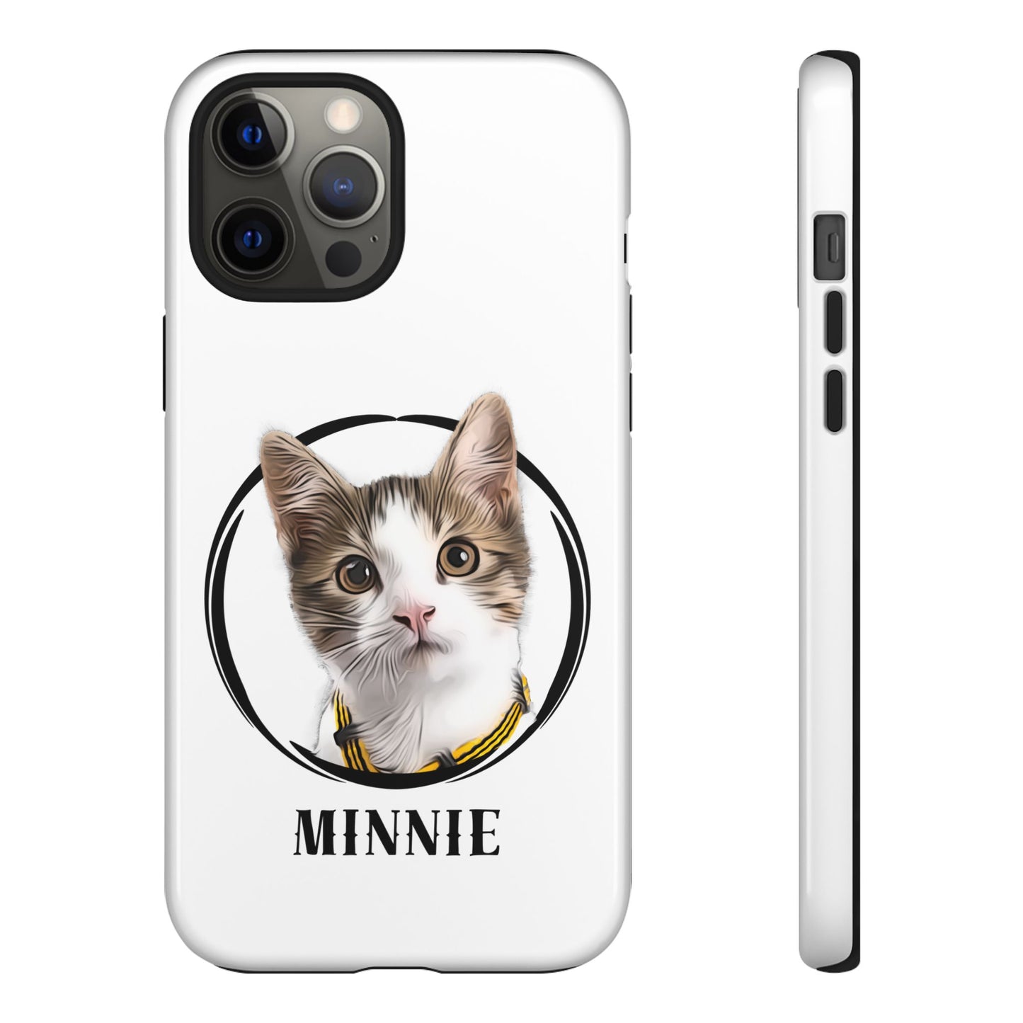 Custom Pet Portrait In Circle Phone Case - furevermama