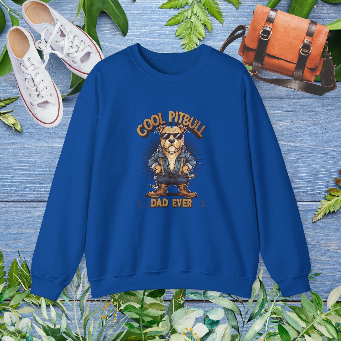 Cool Pitbull Dad Sweatshirt - furevermama