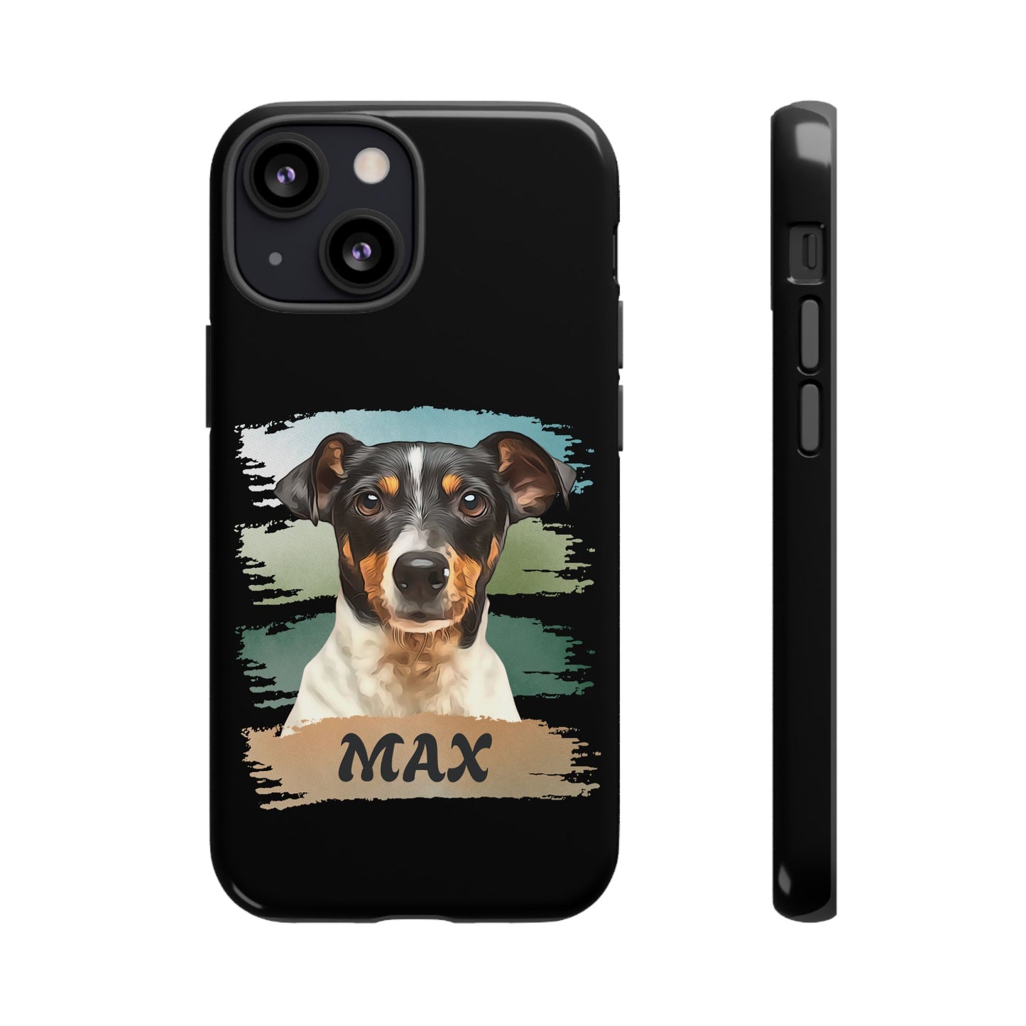 Custom Pet Portrait Phone Case, Green Brush Edition - furevermama